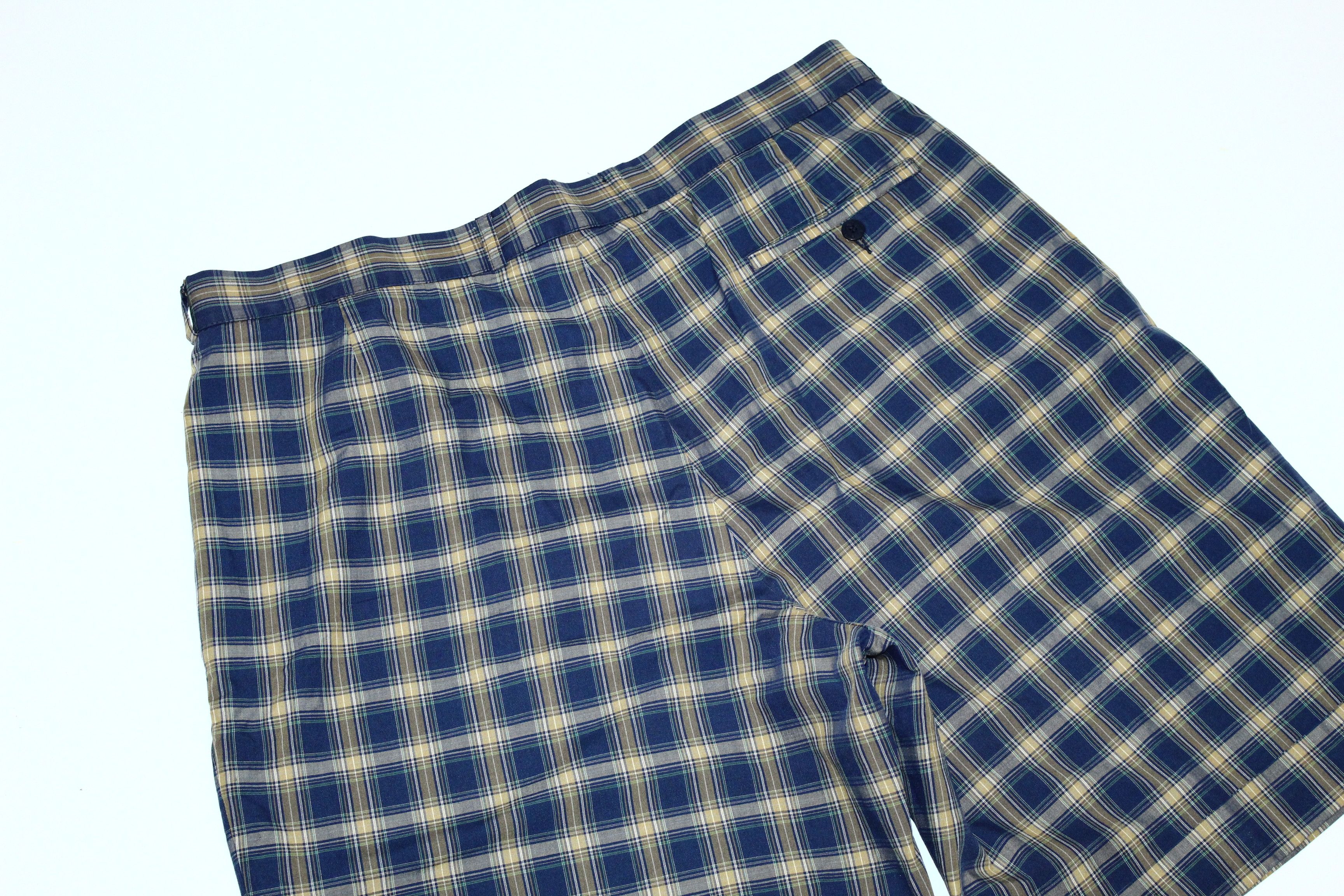 Lacoste 🔥80's Chemise Lacoste Checkered Casual Bermuda Shorts Size US 36 / EU 52 - 8 Thumbnail