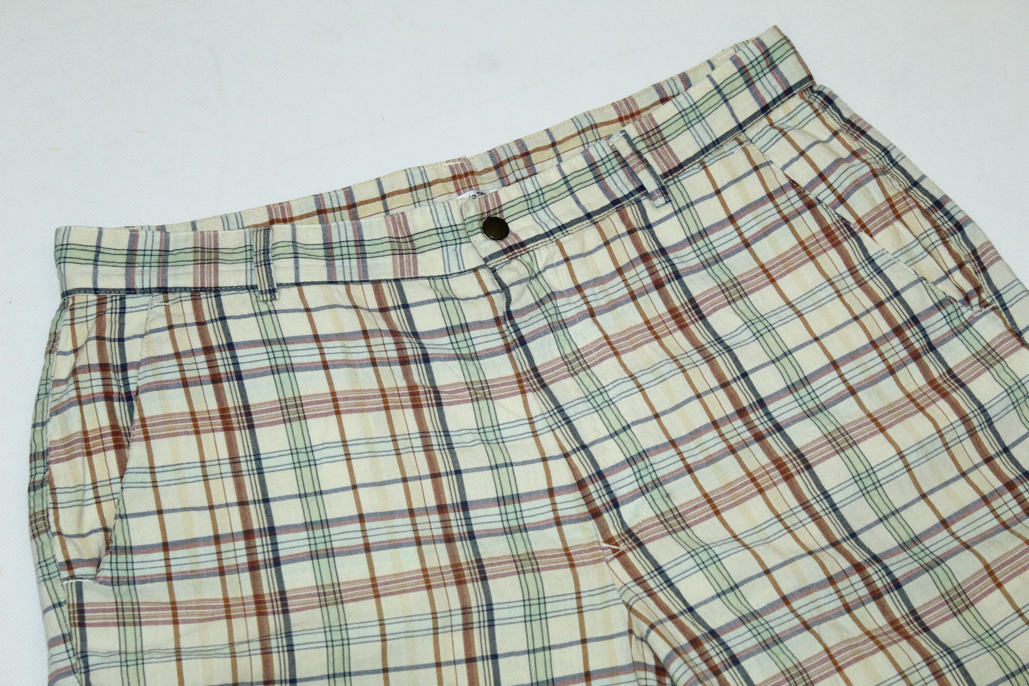 C.P. Company 💥 RARE VTG 💥 C.P. Company Checkered Cotton Linen Shorts Size US 36 / EU 52 - 3 Thumbnail