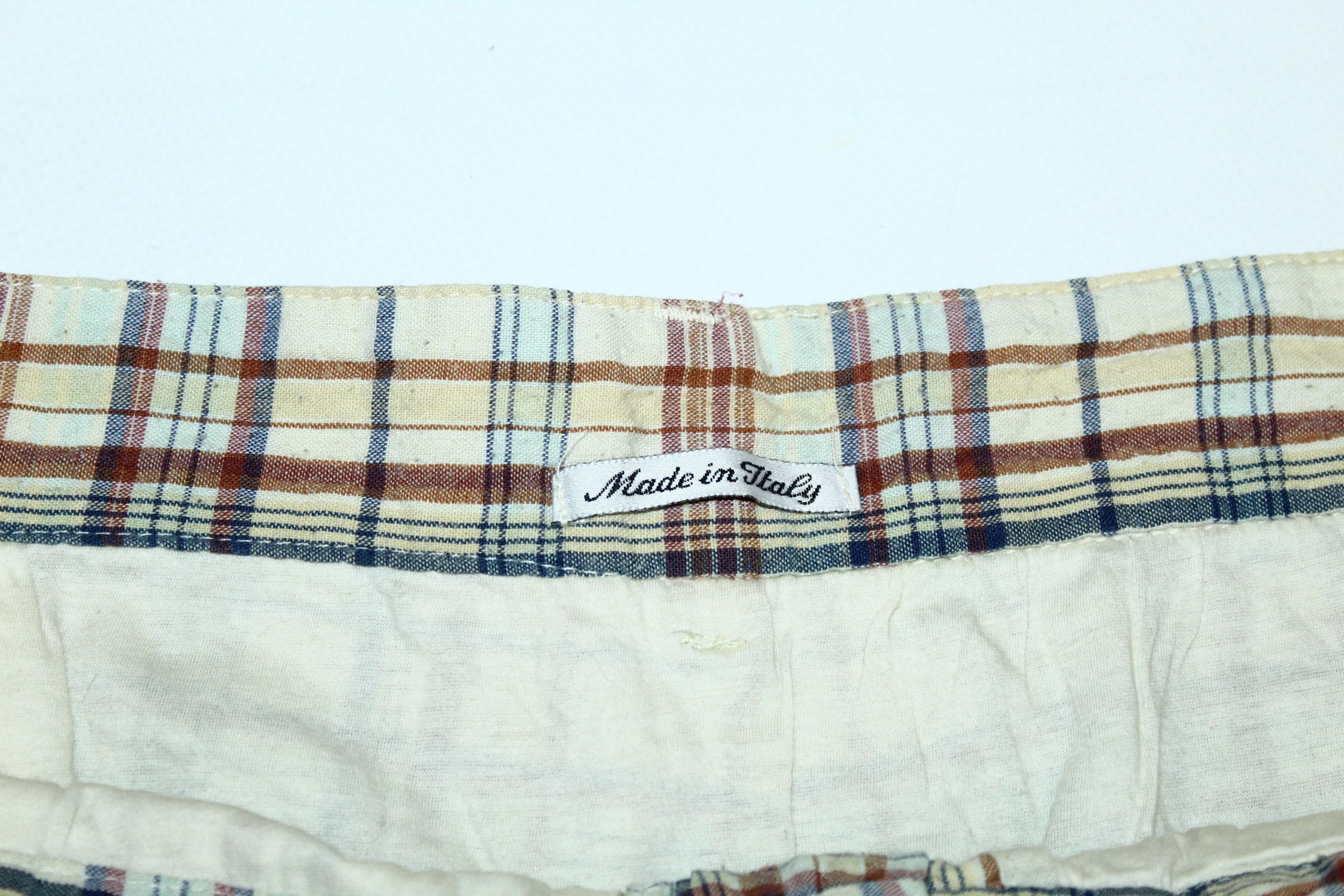 C.P. Company 💥 RARE VTG 💥 C.P. Company Checkered Cotton Linen Shorts Size US 36 / EU 52 - 4 Thumbnail