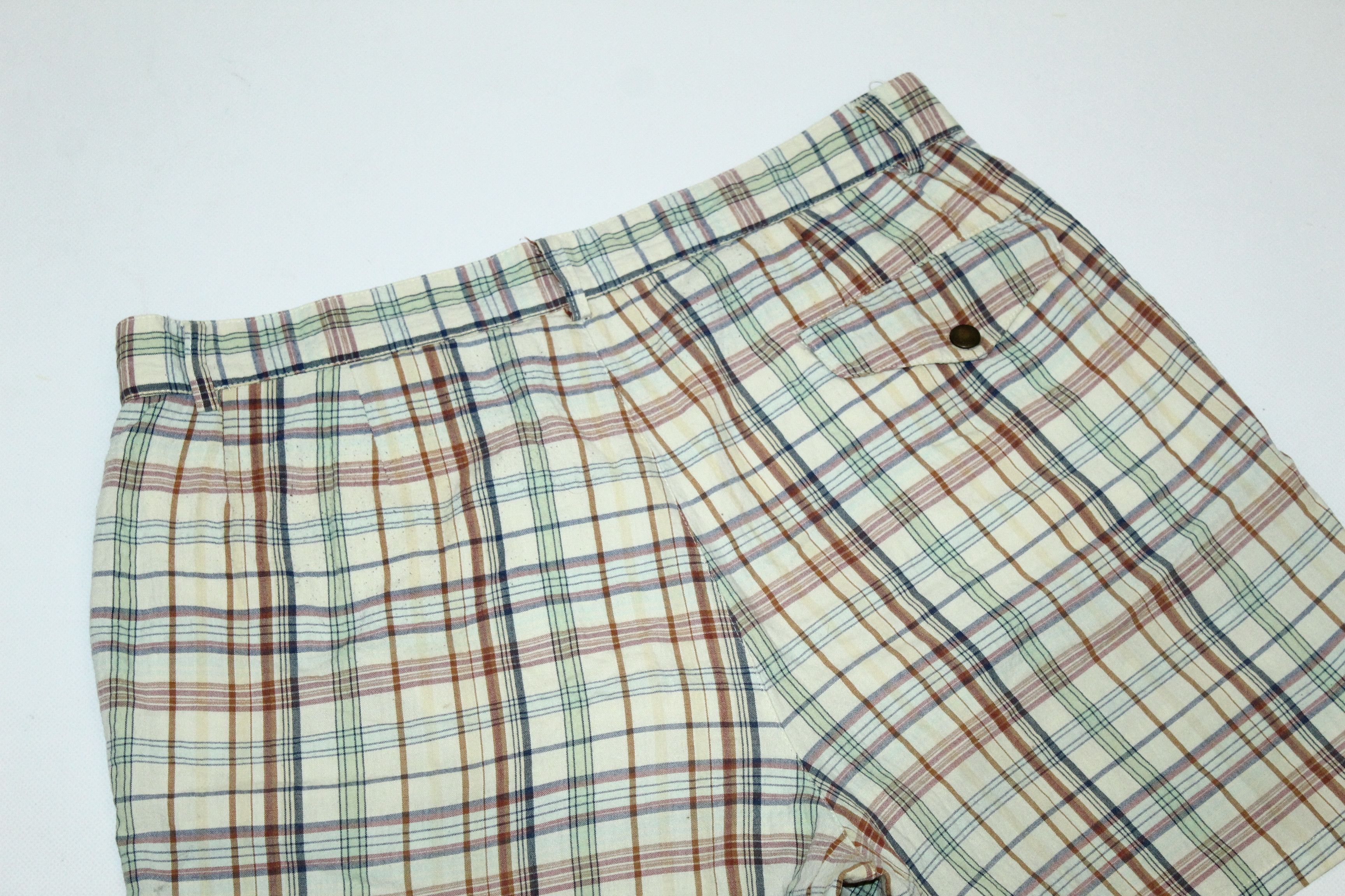 C.P. Company 💥 RARE VTG 💥 C.P. Company Checkered Cotton Linen Shorts Size US 36 / EU 52 - 9 Thumbnail