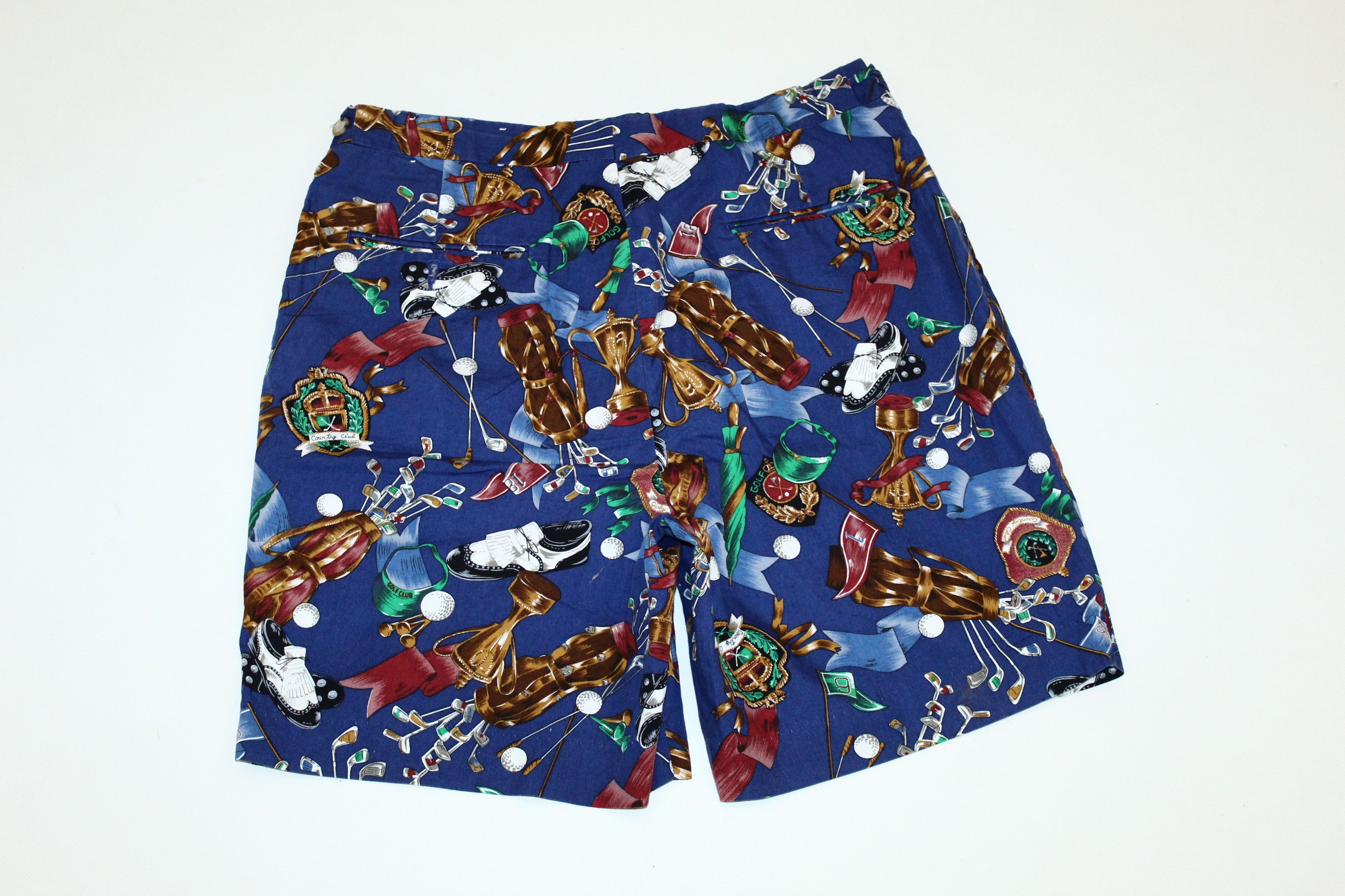 Berle RARE💥 Berle Golf Cup Graphic Printed Bermuda Shorts Size US 31 - 5 Thumbnail