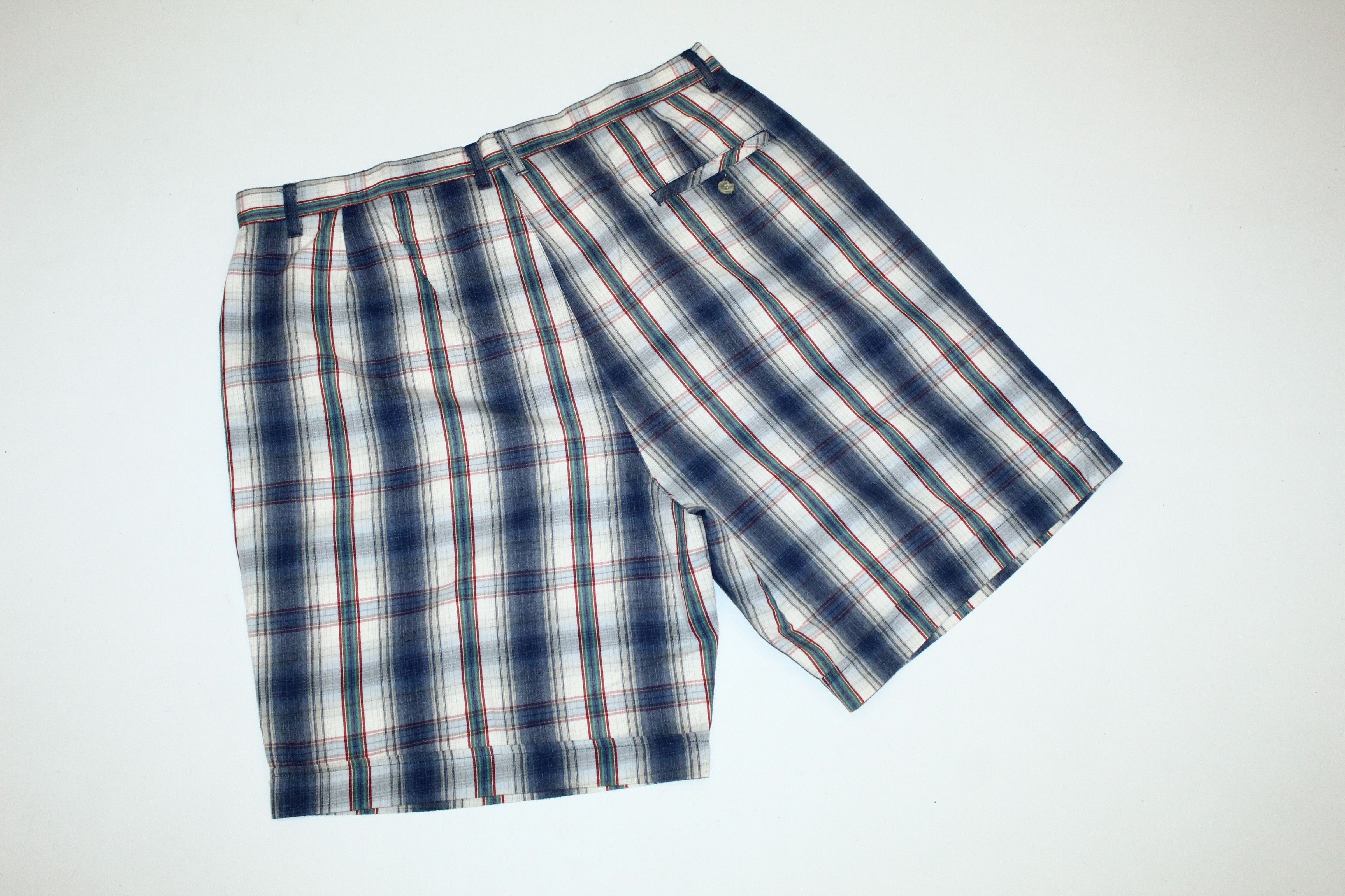Mizuno Vtg Mizuno Logo Embroidered Double Checkered Bermuda Shorts Size US 38 / EU 54 - 8 Thumbnail