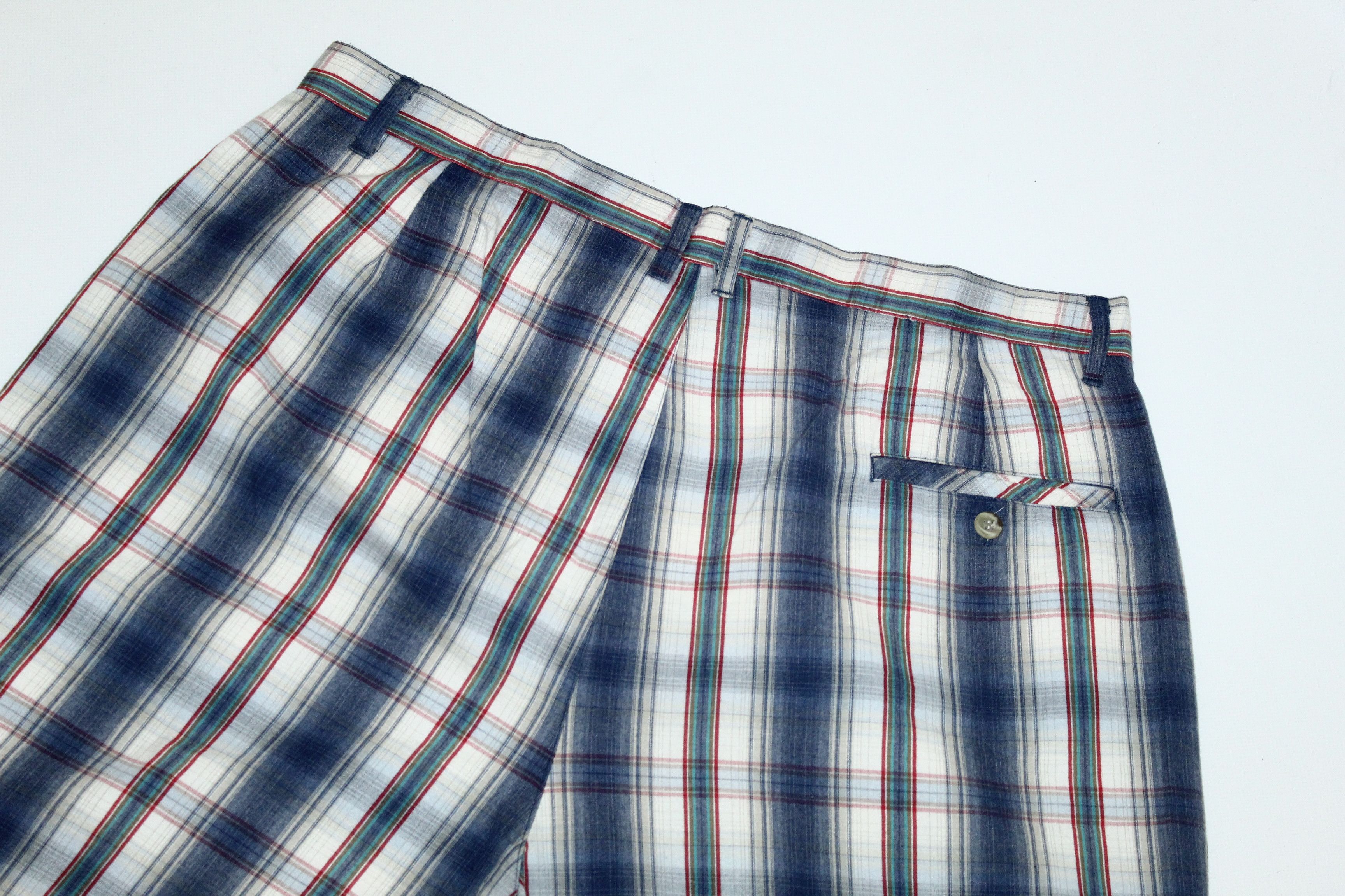 Mizuno Vtg Mizuno Logo Embroidered Double Checkered Bermuda Shorts Size US 38 / EU 54 - 9 Thumbnail