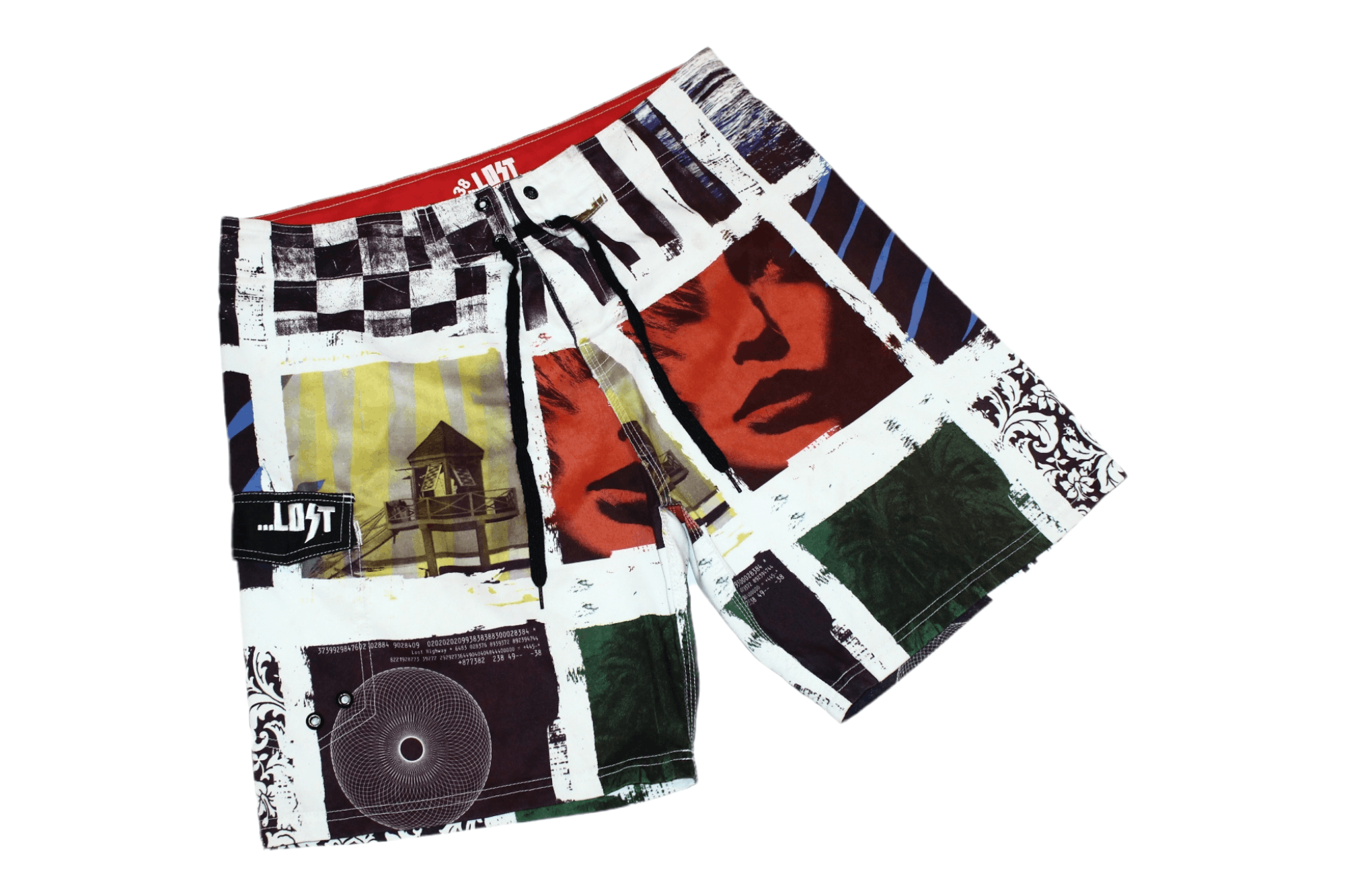 Short Femme Lost Enterprises Taille 7 Noir Et Blanc - Neuf Avec étiquettes