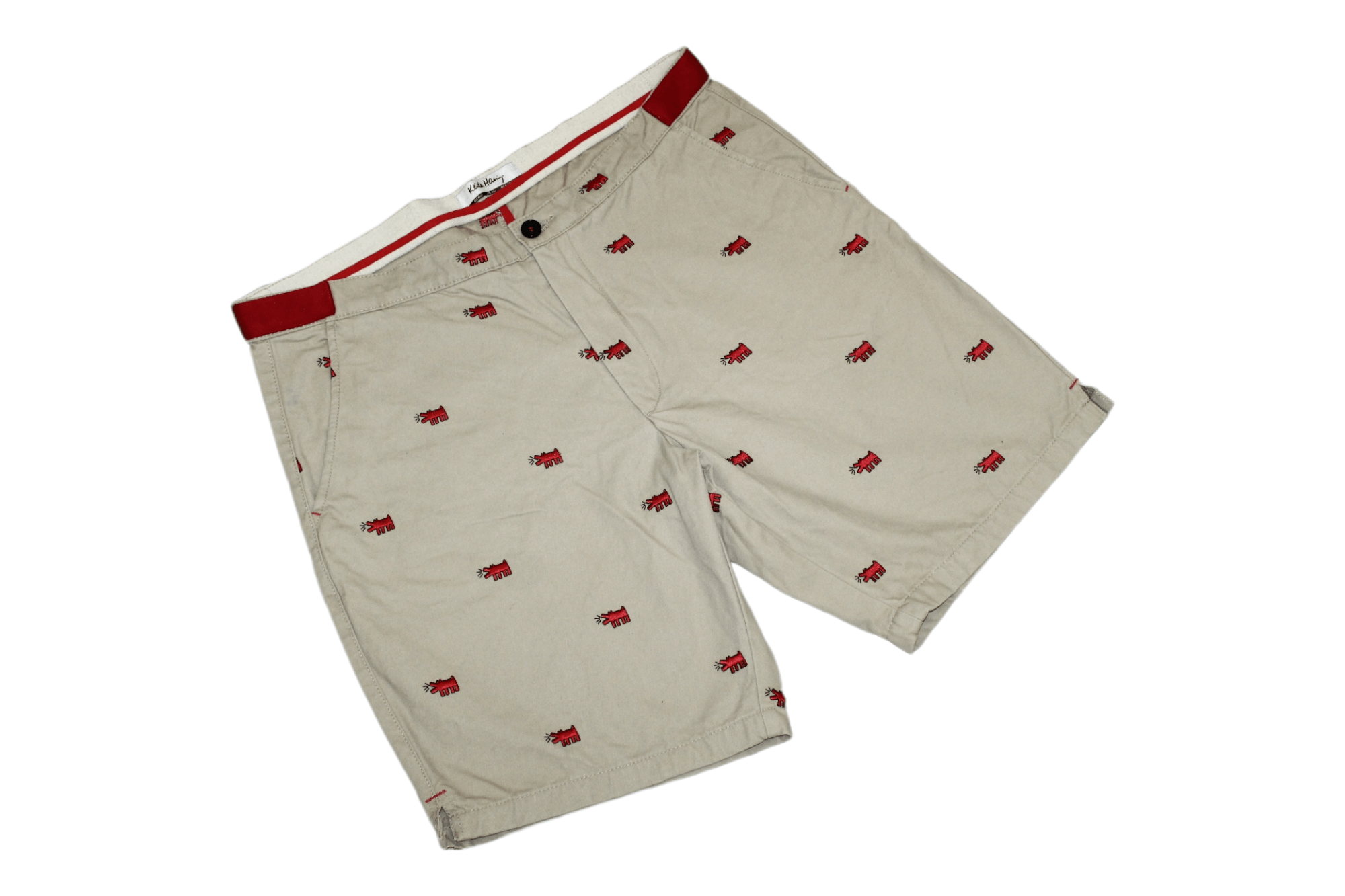 Keith Haring Keith Harring Dog Multilogo Embroidery Bermuda Shorts Size US 36 / EU 52 - 1 Thumbnail