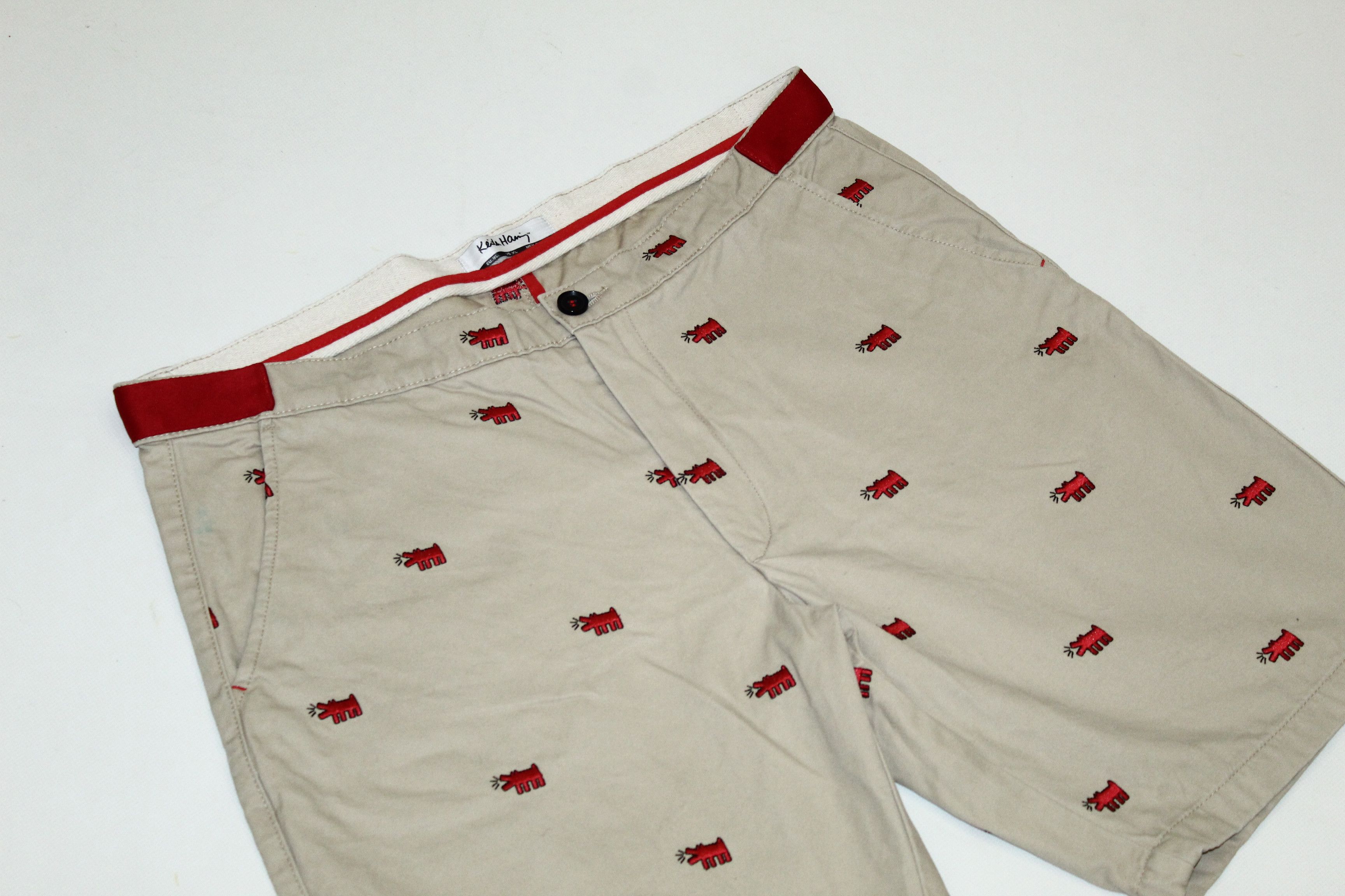 Keith Haring Keith Harring Dog Multilogo Embroidery Bermuda Shorts Size US 36 / EU 52 - 2 Thumbnail
