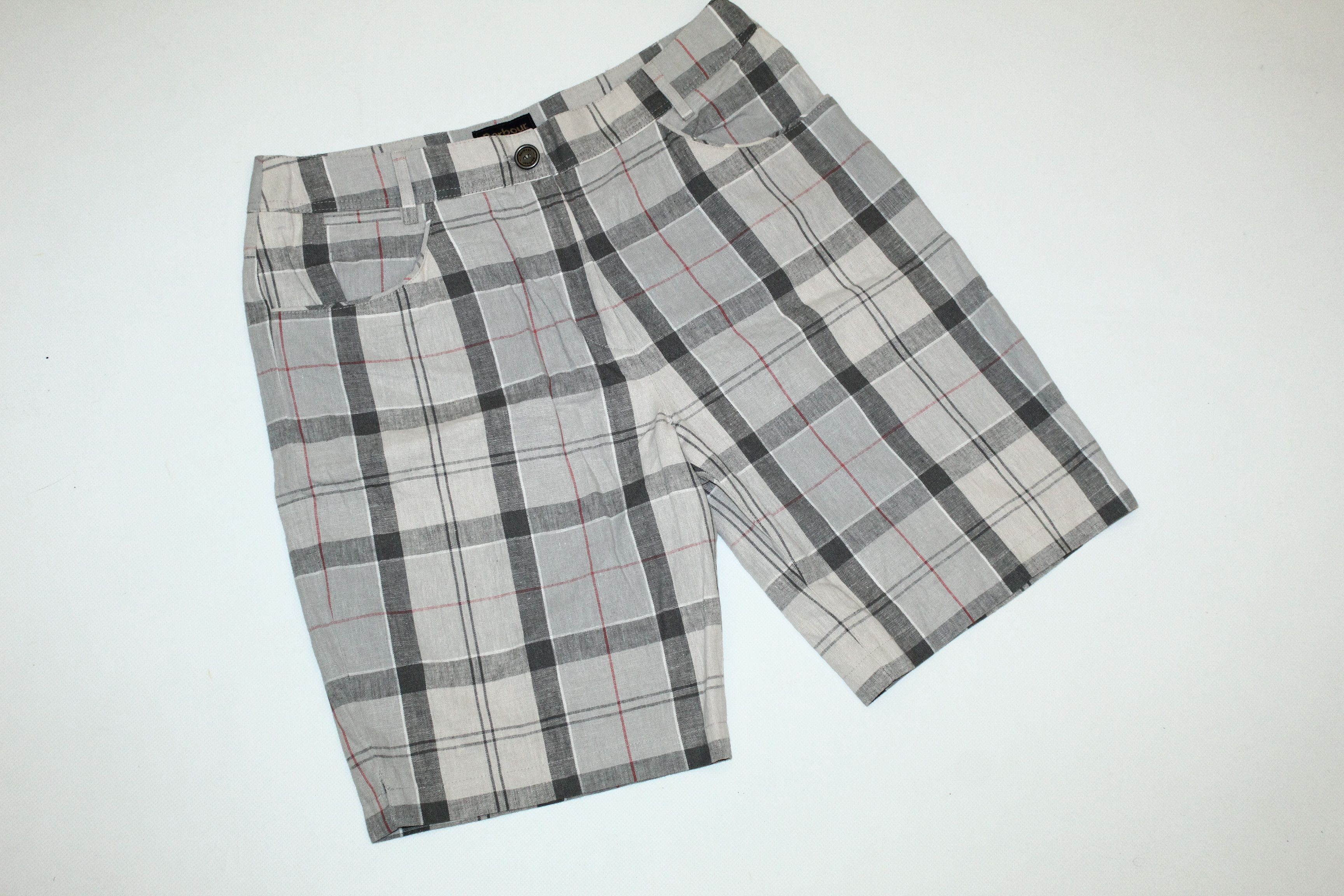 Barbour Barbour Tartan Linen Blend Bermuda Shorts Size US 30 / EU 46 - 2 Thumbnail