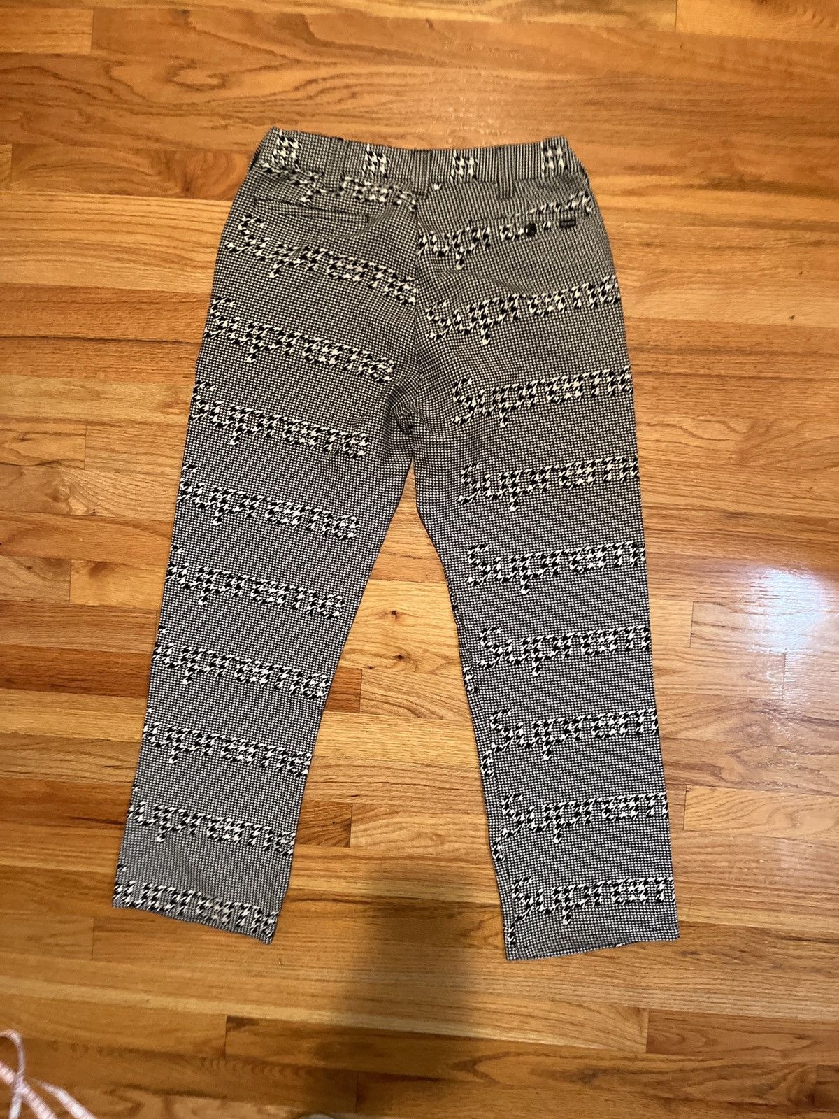 Supreme SUPREME WORK PANT (FW2020) BLACK HOUNDSTOOTH | Grailed