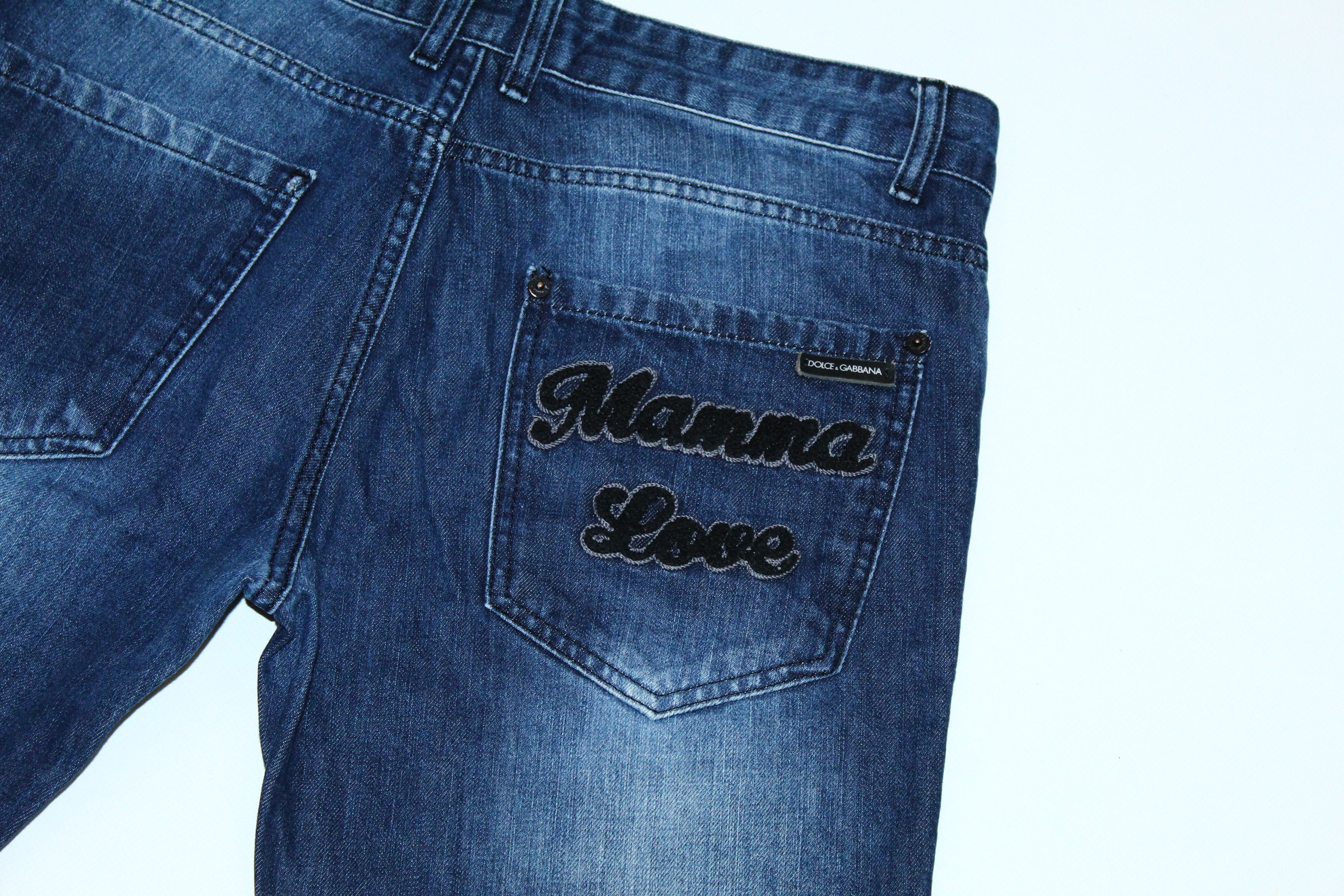 Dolce & Gabbana Y2k🔥D&G 14 Gold Slim fit Crazy Splash Faded Denim Shorts Size US 32 / EU 48 - 8 Thumbnail