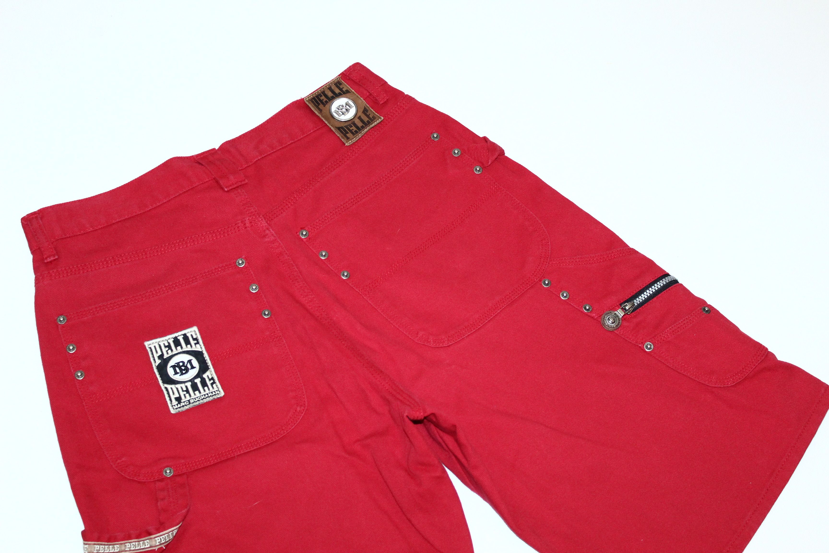 Pelle Pelle RARE💥90's Pelle Pelle OG Baggy Rap Denim Shorts Size US 32 / EU 48 - 10 Thumbnail