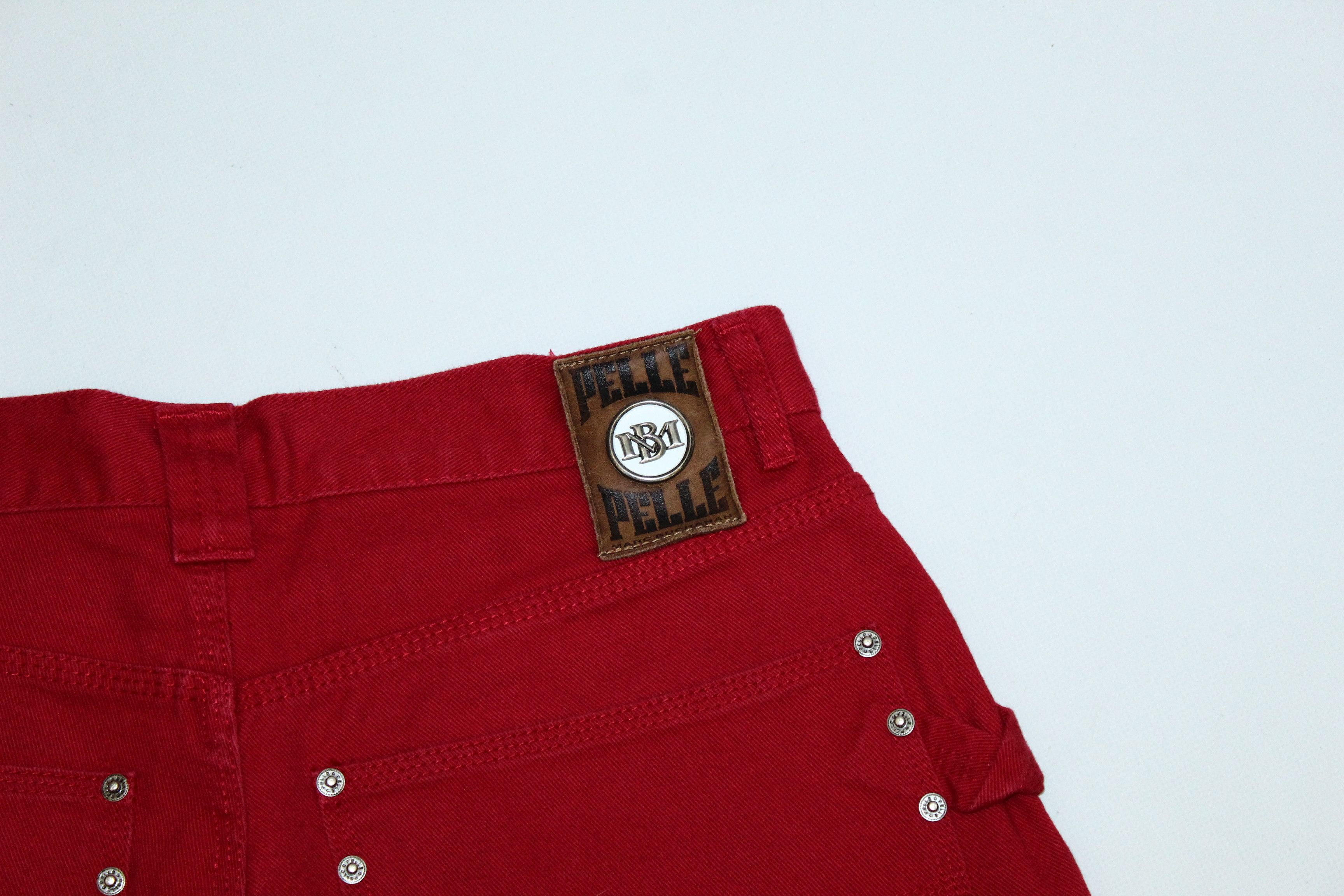 Pelle Pelle RARE💥90's Pelle Pelle OG Baggy Rap Denim Shorts Size US 32 / EU 48 - 9 Thumbnail