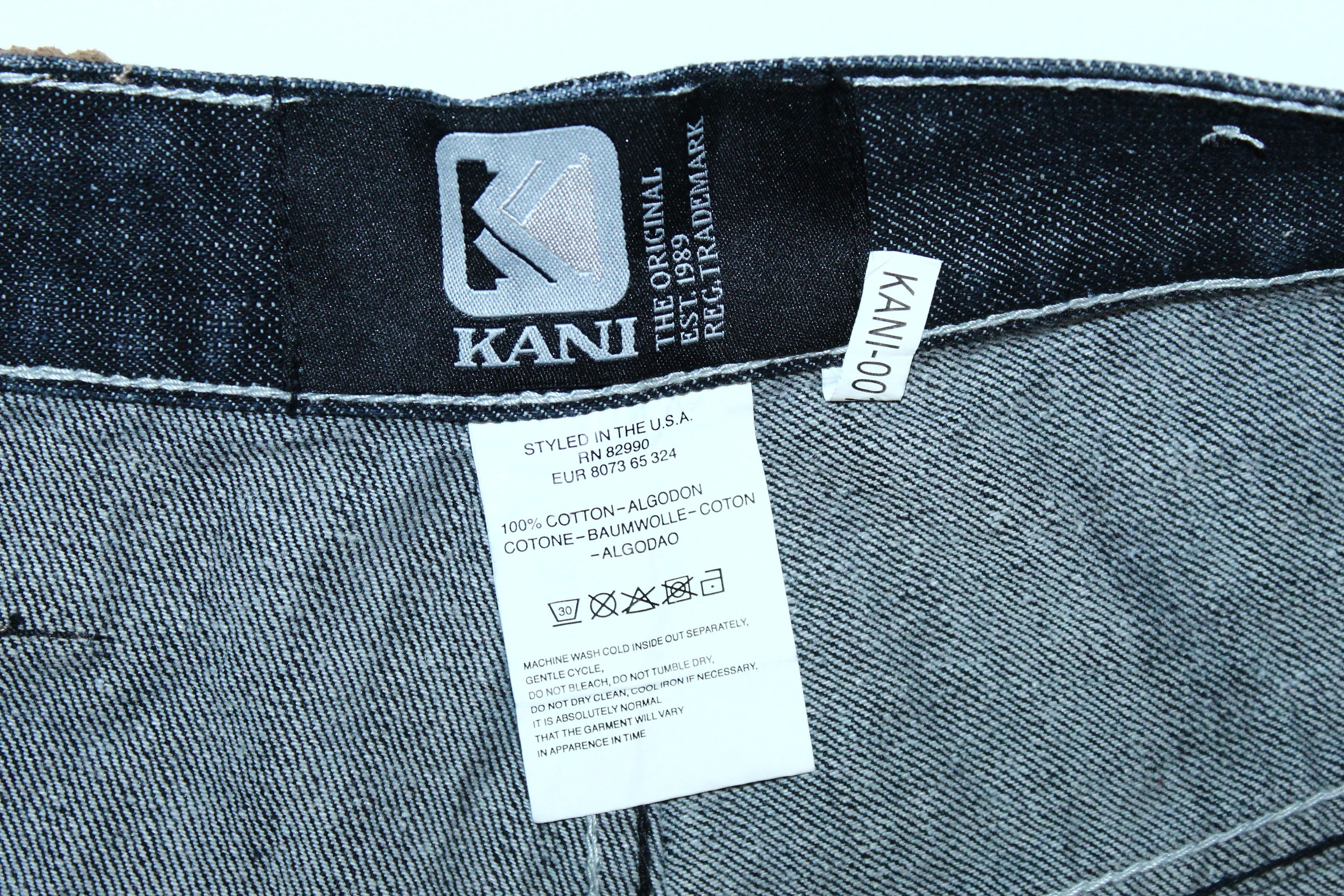 Karl Kani 💥 VTG 90s Karl Kani OG Rips Big Logo Baggy Denim Shorts Size US 32 / EU 48 - 6 Thumbnail