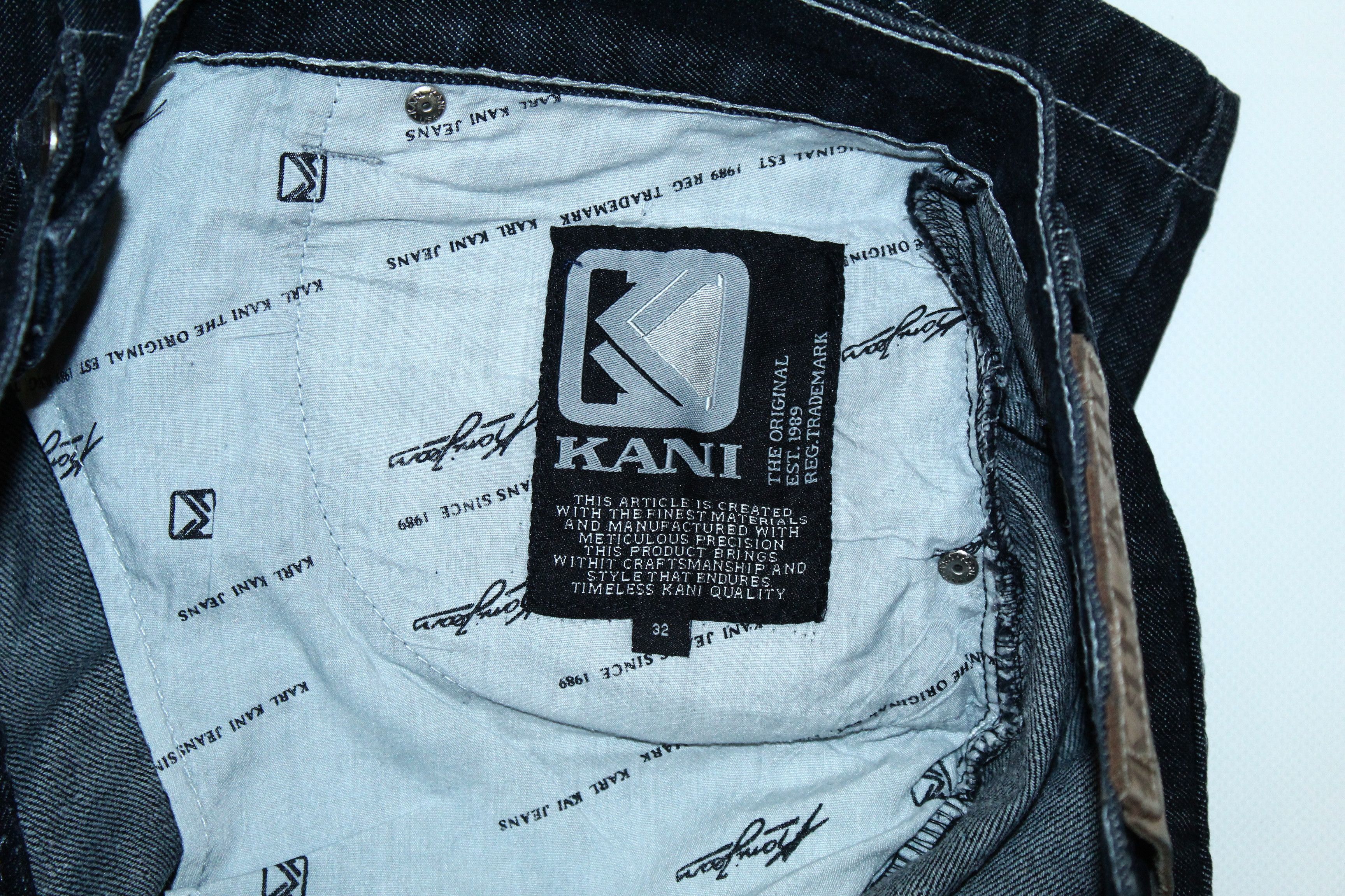 Karl Kani 💥 VTG 90s Karl Kani OG Rips Big Logo Baggy Denim Shorts Size US 32 / EU 48 - 8 Thumbnail
