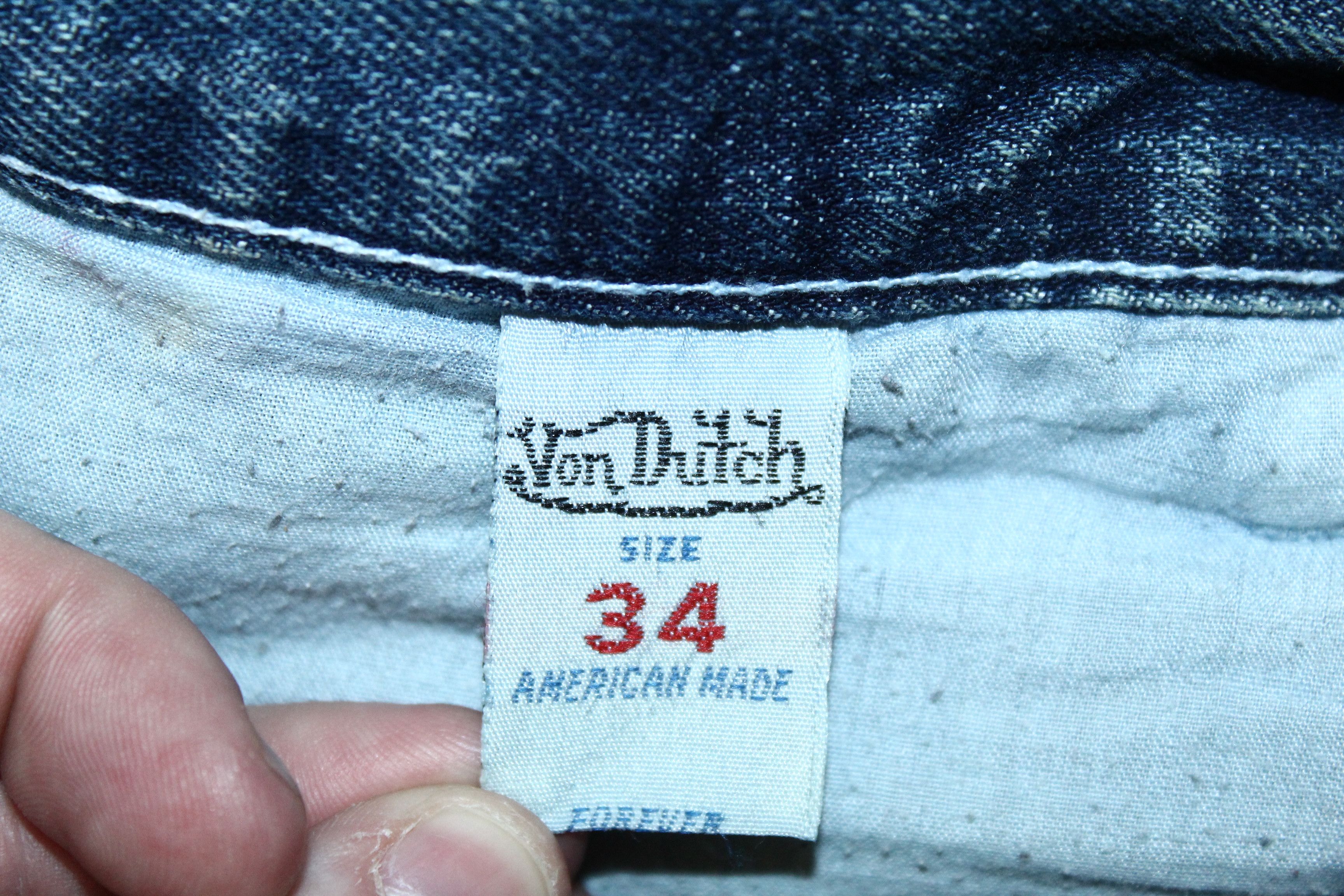Von Dutch 💥RARE VTG💥 Von Dutch Bleach Design Baggy Rap Shorts Size US 34 / EU 50 - 8 Thumbnail