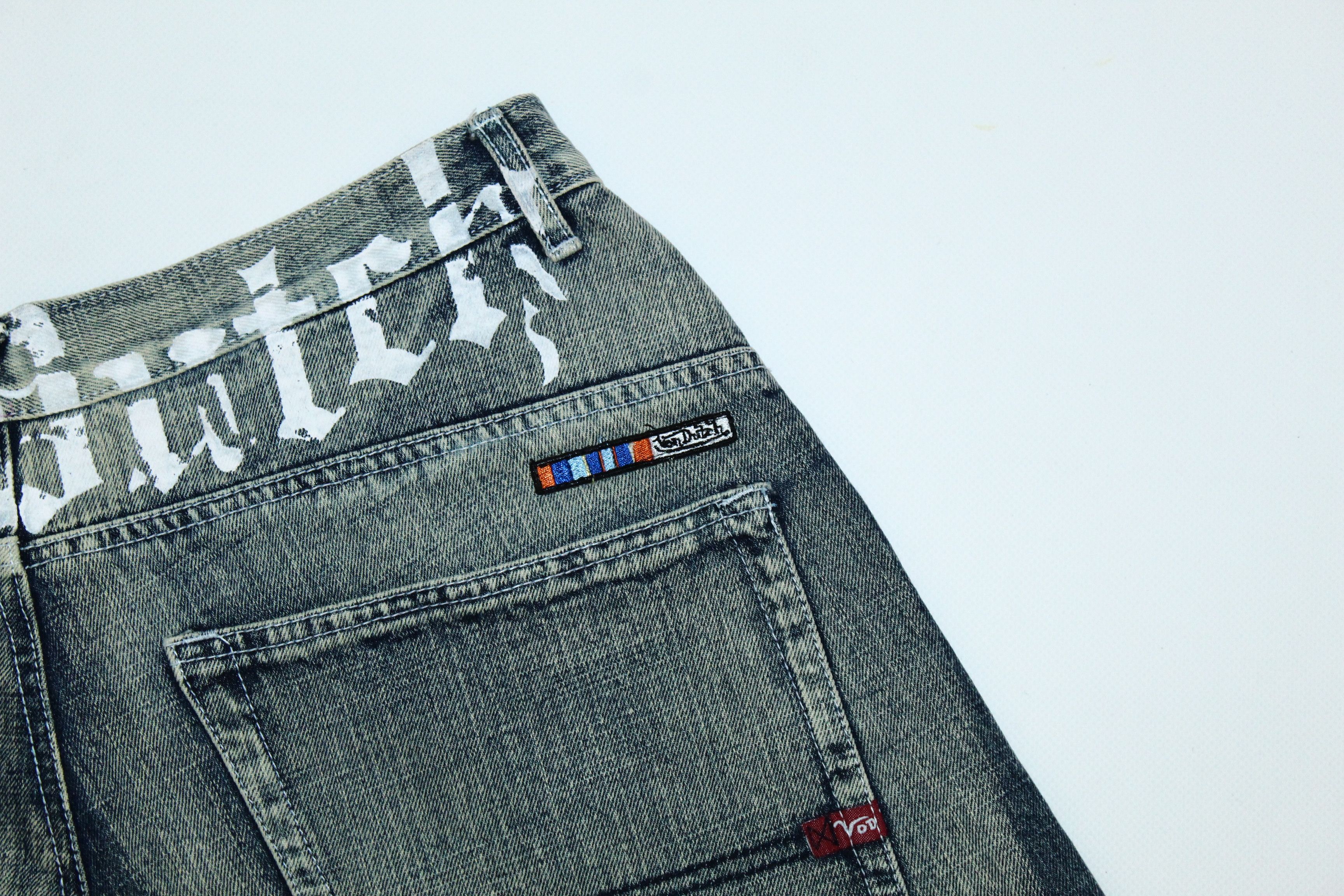 Von Dutch 💥RARE VTG💥 Von Dutch Bleach Design Baggy Rap Shorts Size US 34 / EU 50 - 11 Thumbnail