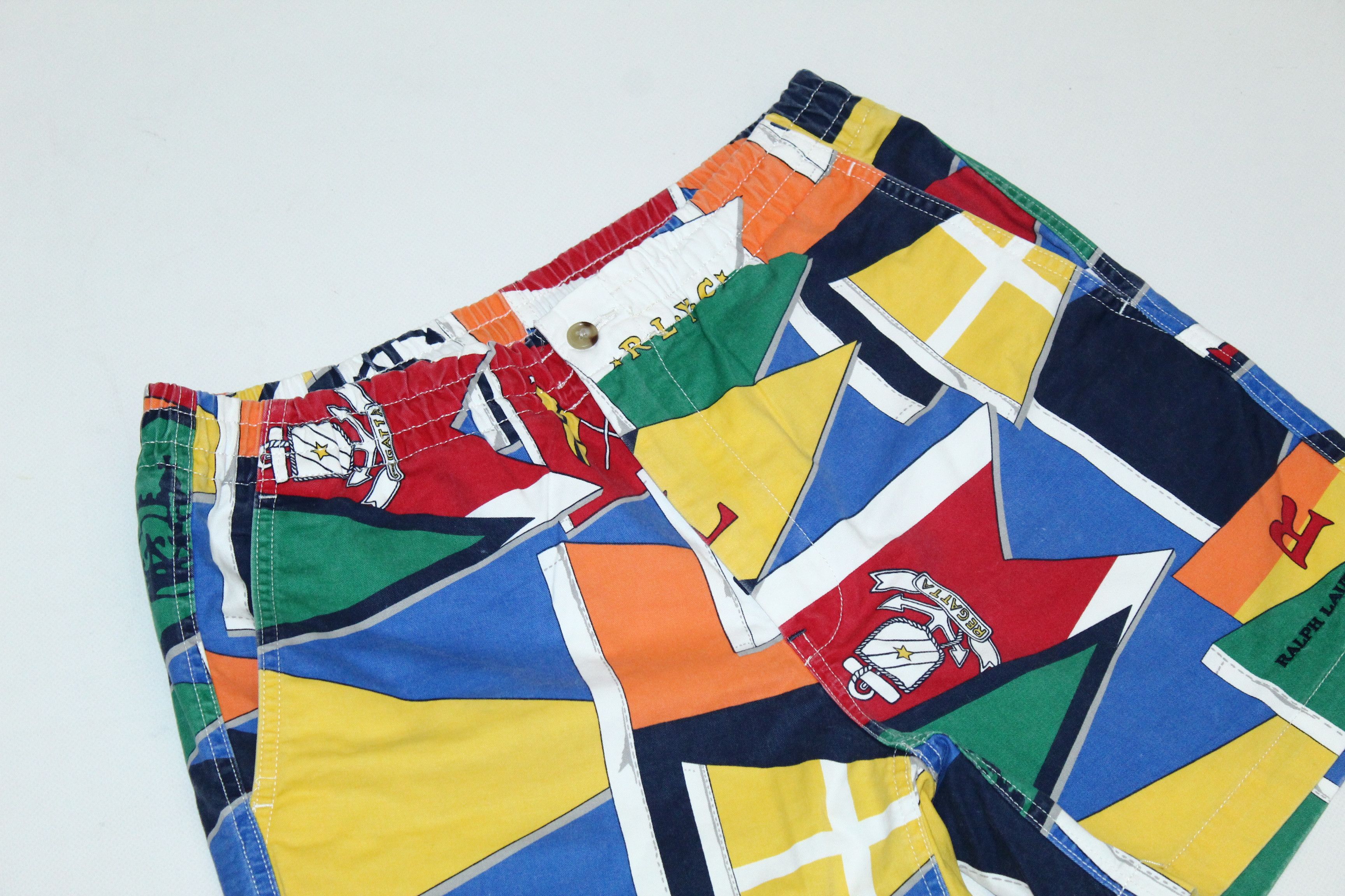 Polo Ralph Lauren 💥 RARE 💥 Polo R.L. Prepster flag print chino shorts Size US 32 / EU 48 - 4 Thumbnail