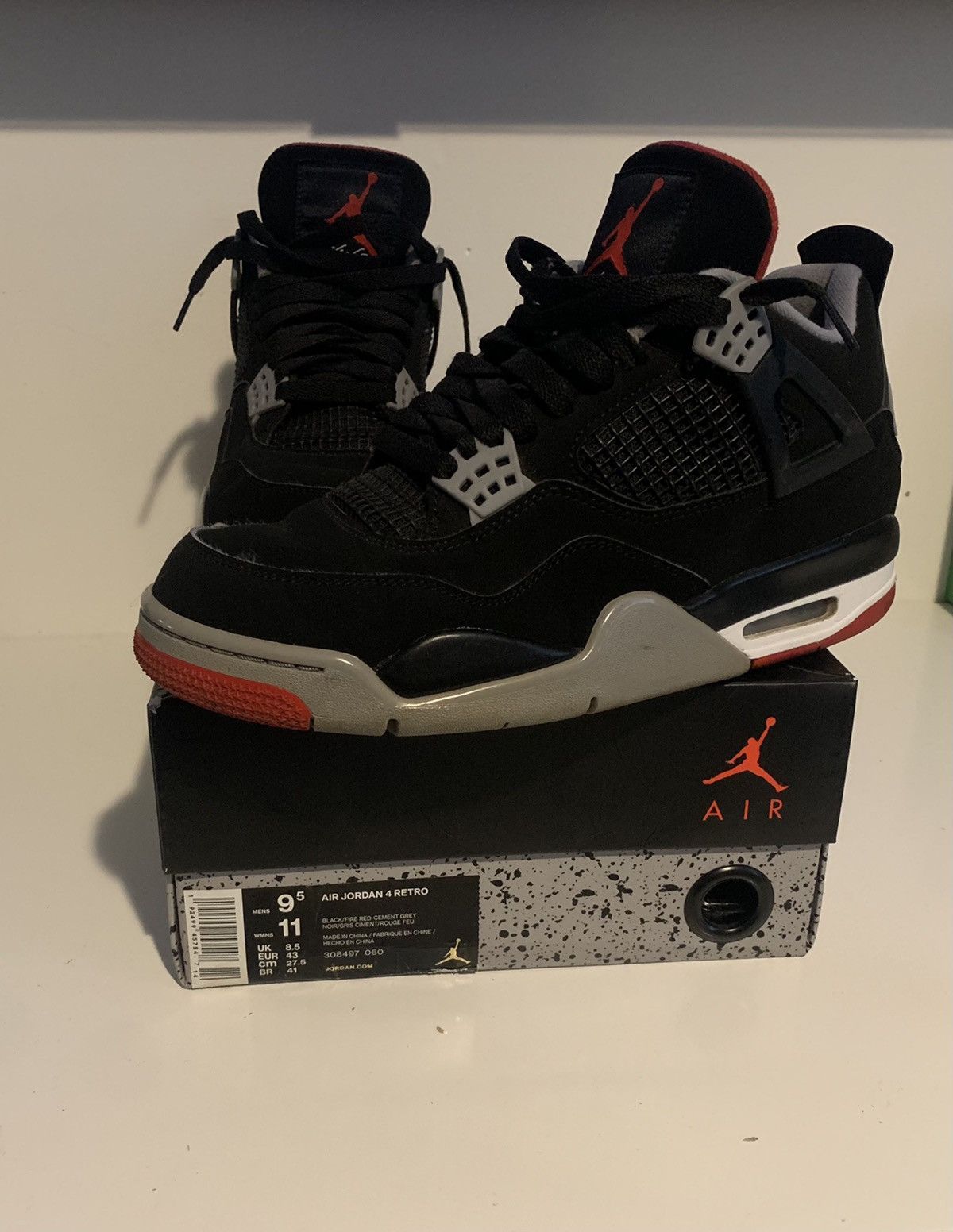 Jordan Brand × Nike Air Jordan 4 Retro OG 2019 Bred 2019 | Grailed