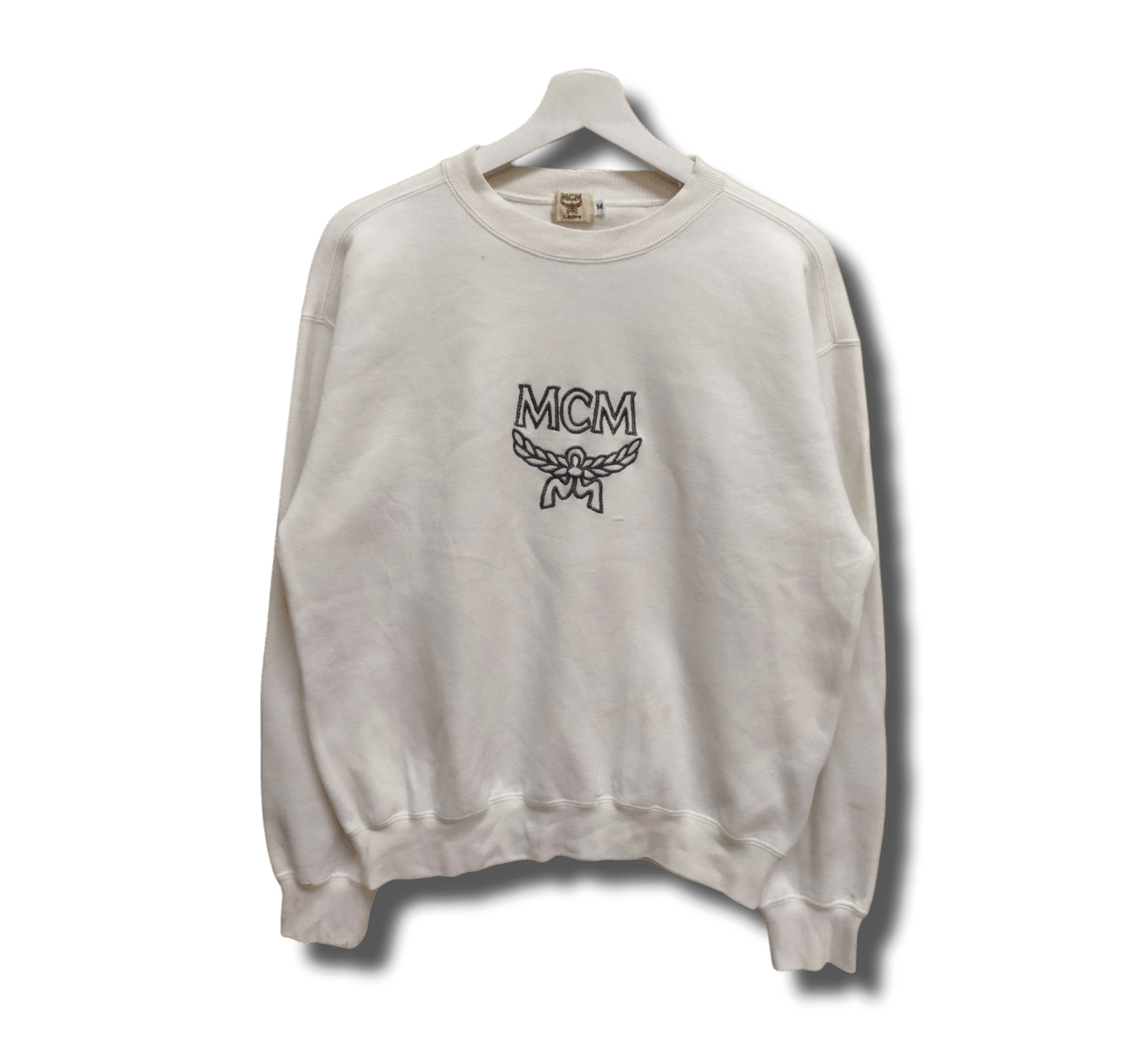 MCM Vintage MCM Embroidered Spellout Big Logo Sweatshirt Size US M / EU 48-50 / 2 - 1 Thumbnail