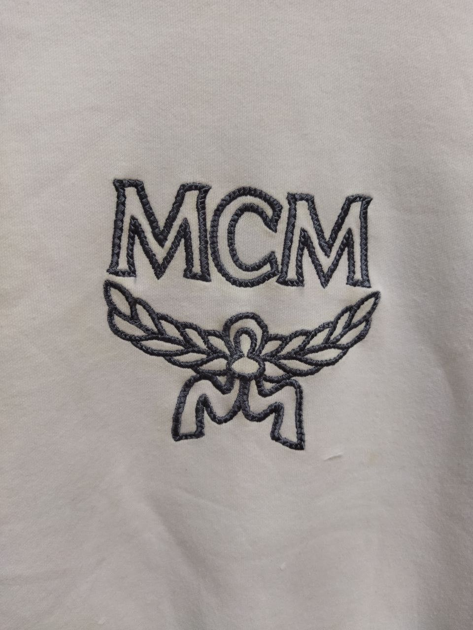 MCM Vintage MCM Embroidered Spellout Big Logo Sweatshirt Size US M / EU 48-50 / 2 - 4 Thumbnail