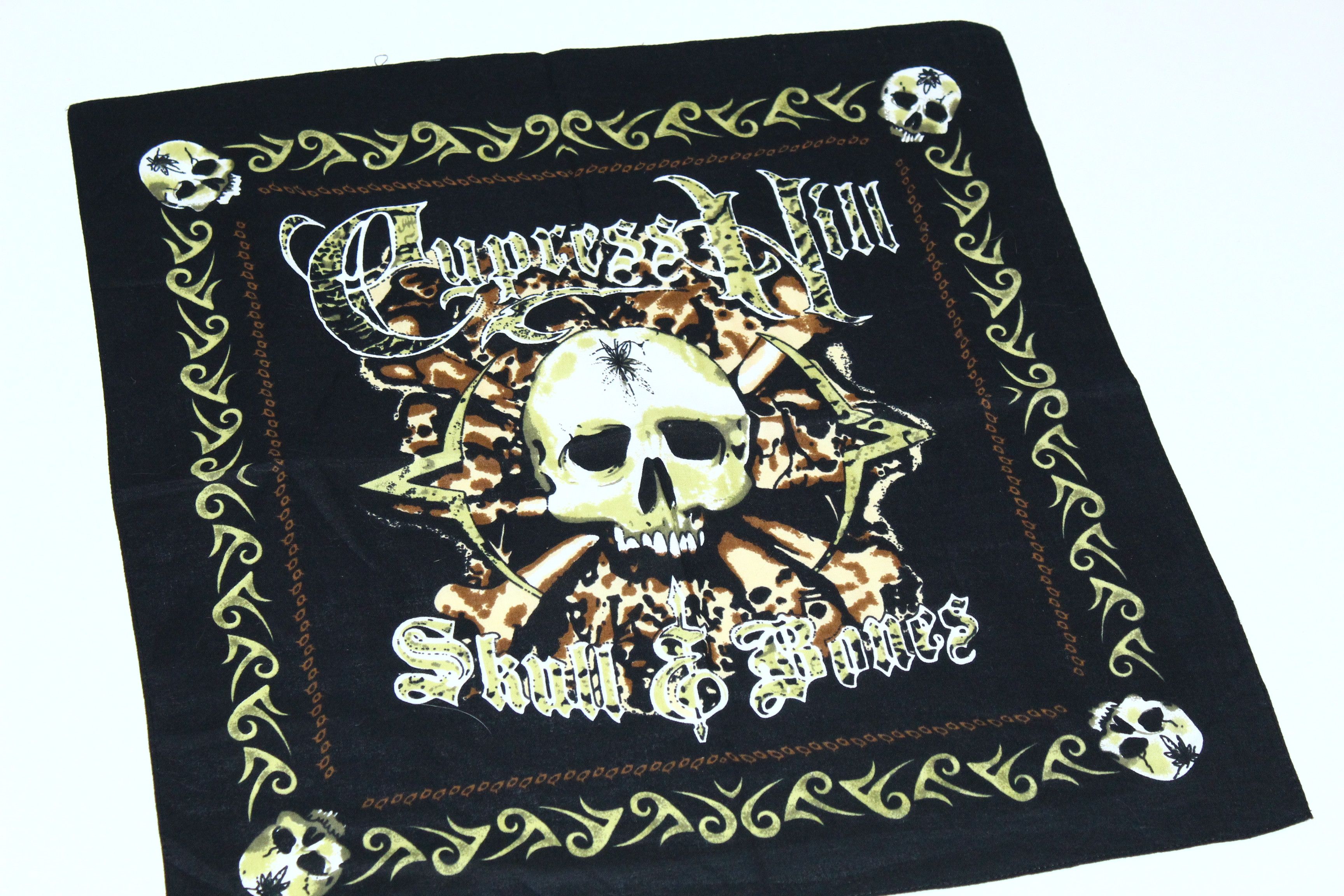 Vintage 🔥 VTG 🔥 Cypress Hill Skull & Bones Bandana Size ONE SIZE - 3 Thumbnail