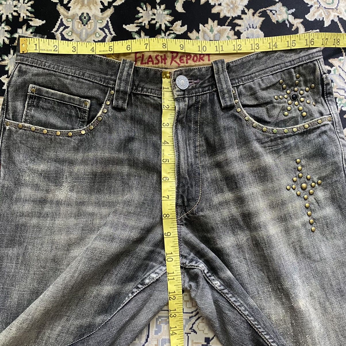 Japanese Brand Japanese Brand FLASH REPORT Denim Gemstone Jeans Size US 33 - 19 Thumbnail