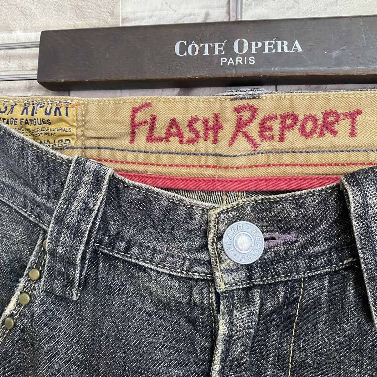 Japanese Brand Japanese Brand FLASH REPORT Denim Gemstone Jeans Size US 33 - 9 Thumbnail