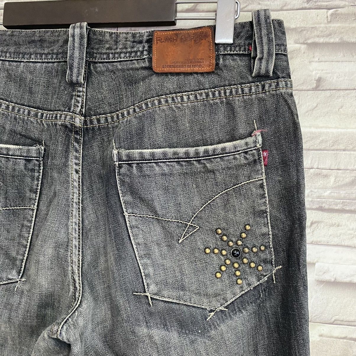Japanese Brand Japanese Brand FLASH REPORT Denim Gemstone Jeans Size US 33 - 13 Thumbnail