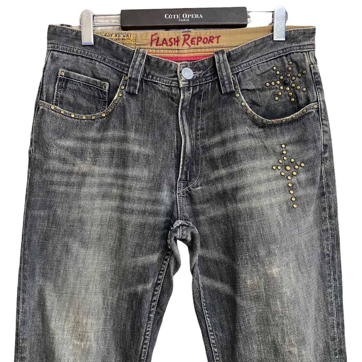 Japanese Brand Japanese Brand FLASH REPORT Denim Gemstone Jeans Size US 33 - 2 Thumbnail