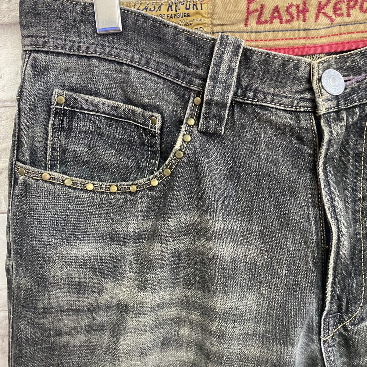 Japanese Brand Japanese Brand FLASH REPORT Denim Gemstone Jeans Size US 33 - 8 Thumbnail
