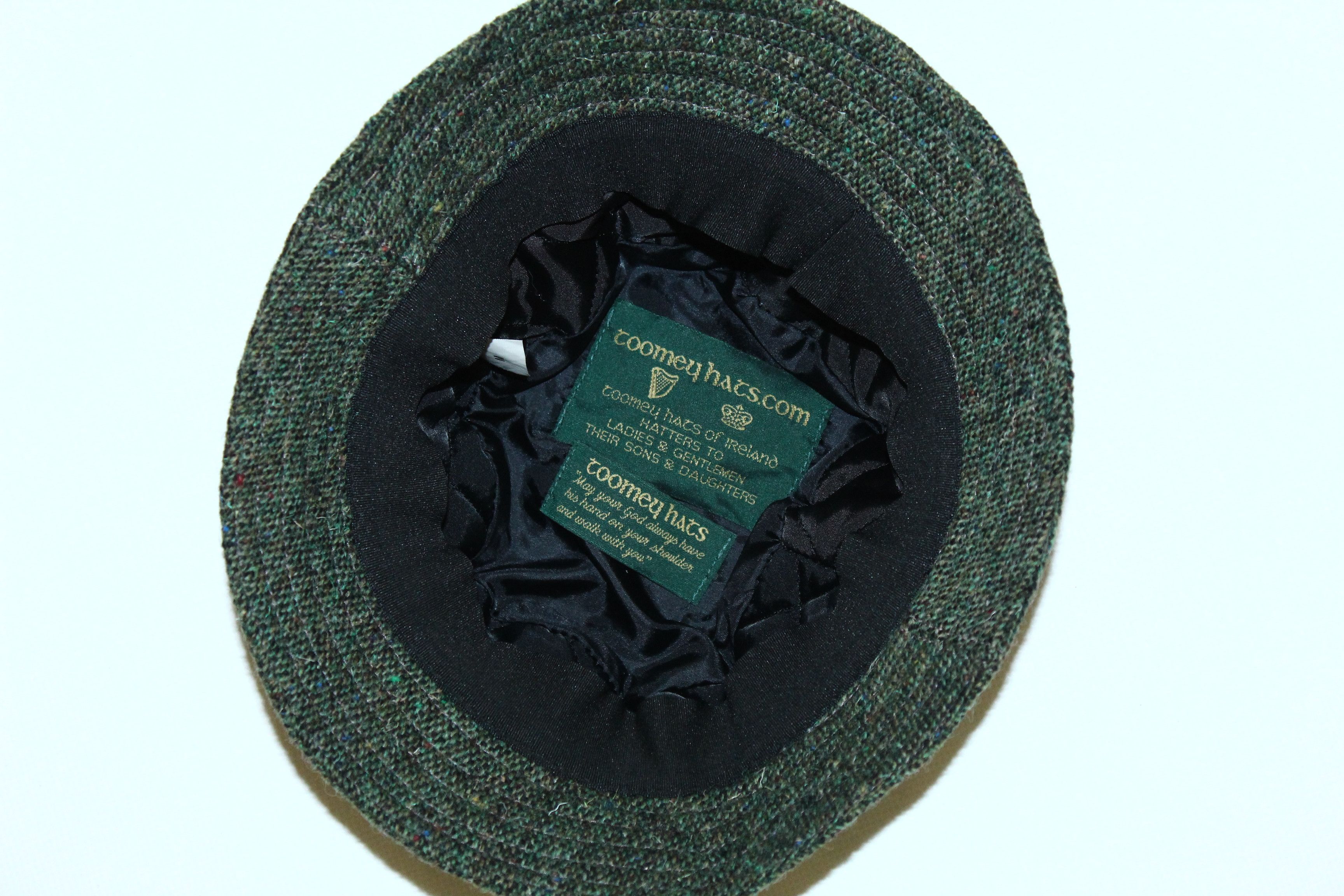 Donegal Tweed VTG🔥Toomey Hats Of Ireland Patchwork Tweed Hat Size ONE SIZE - 2 Thumbnail