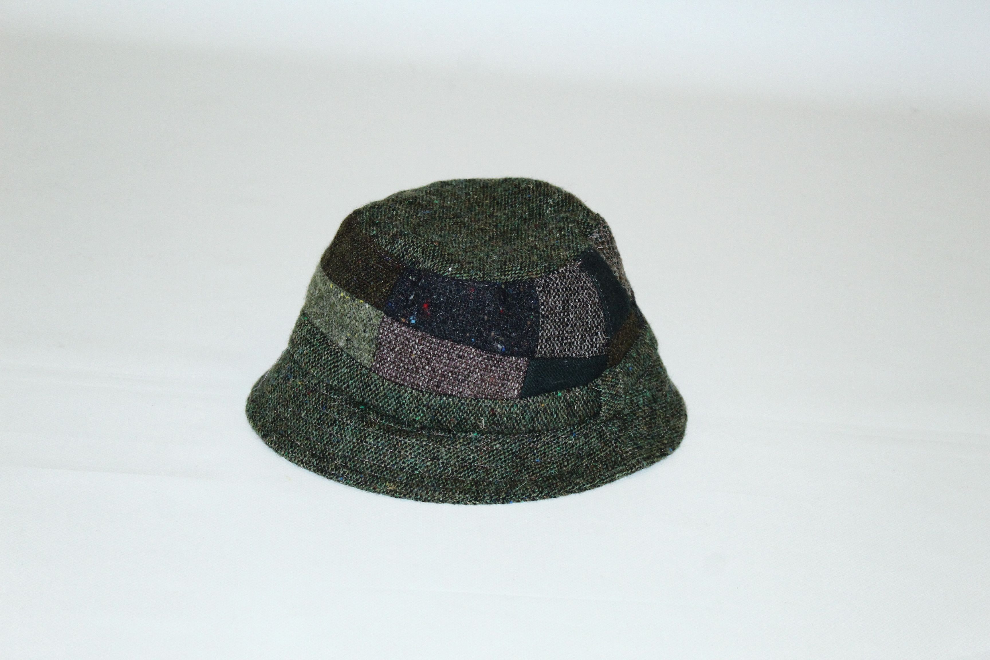 Donegal Tweed VTG🔥Toomey Hats Of Ireland Patchwork Tweed Hat Size ONE SIZE - 3 Thumbnail