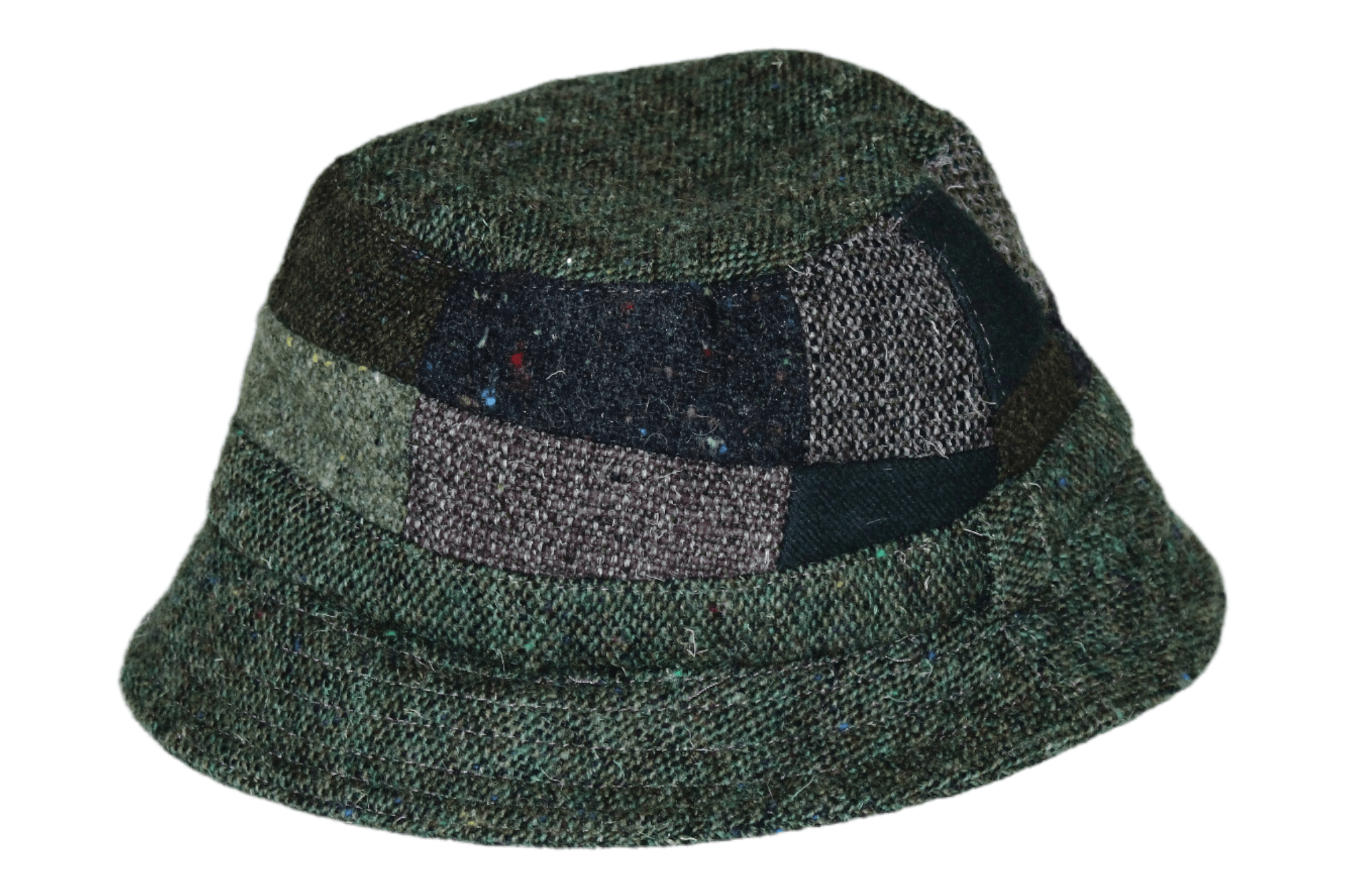 🔥 VTG 🔥 Toomey Hats Of Ireland Patchwork Tweed Hat