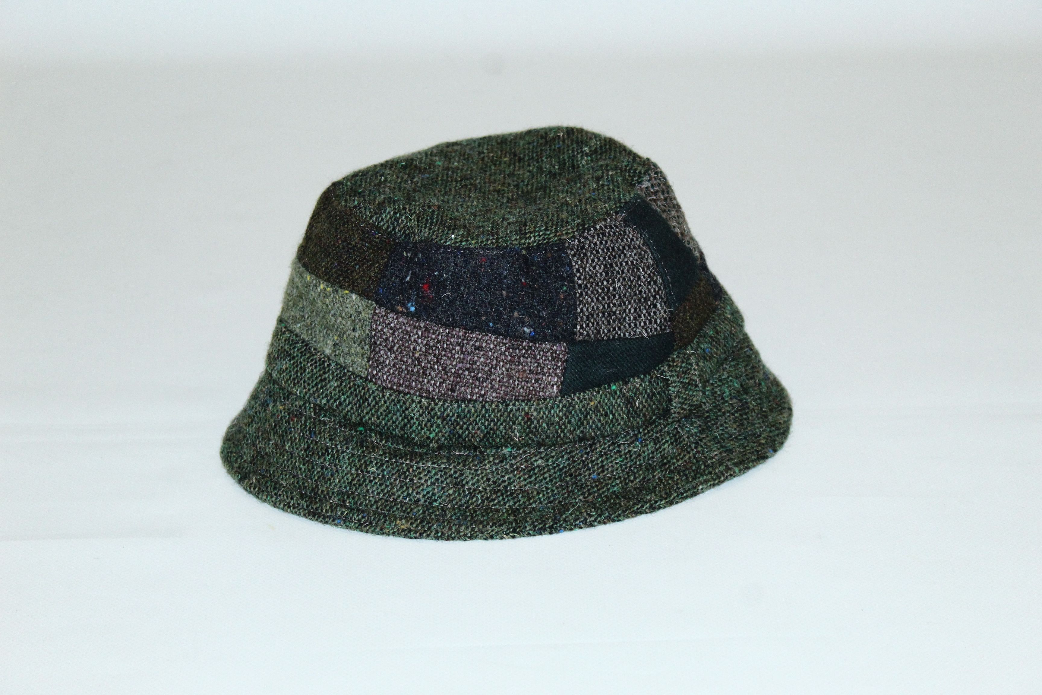 Donegal Tweed VTG🔥Toomey Hats Of Ireland Patchwork Tweed Hat Size ONE SIZE - 7 Thumbnail