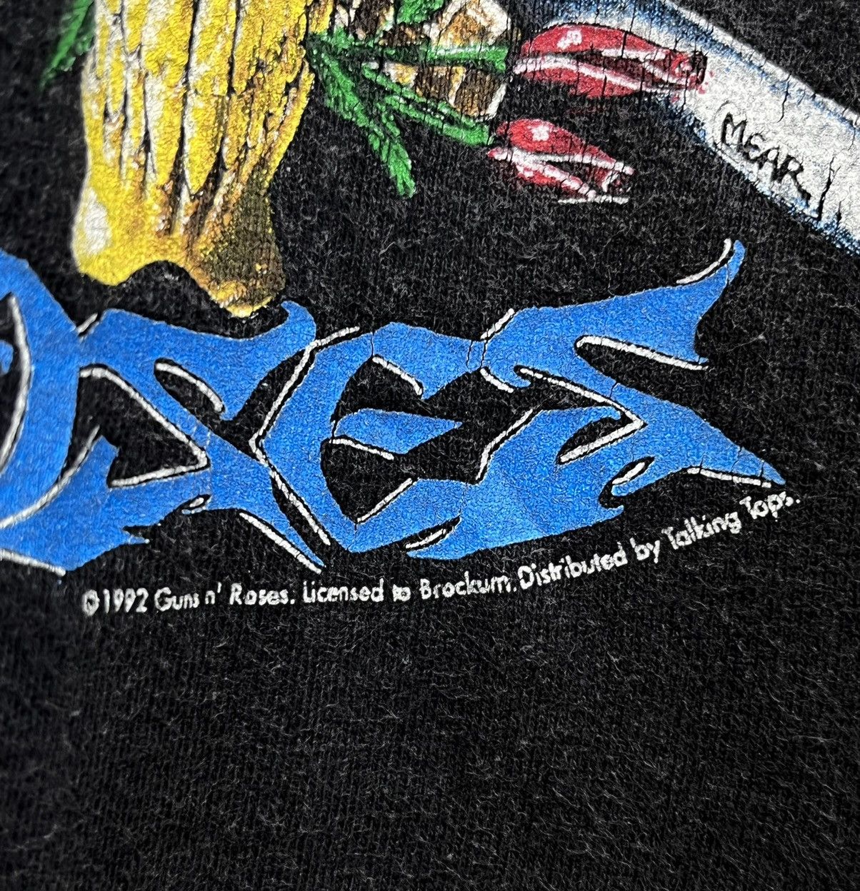 Brockum 🔥GUNS & ROSES VINTAGE92’ Faded Worn Black Cotton Shorts USA Size US 34 / EU 50 - 3 Thumbnail
