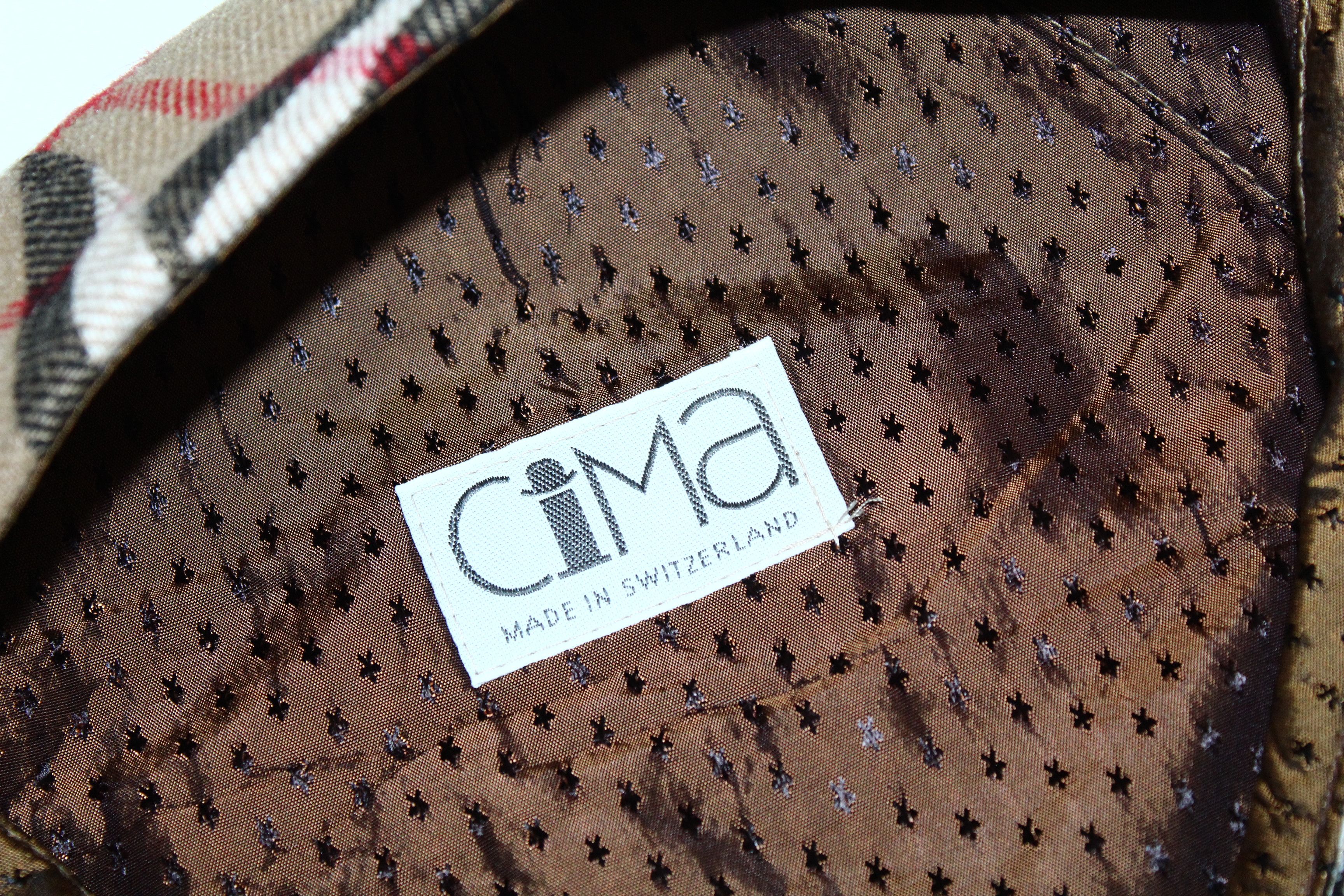Vintage VTG🔥 80's CIMA Nova Check Flat Cap. Size ONE SIZE - 4 Thumbnail