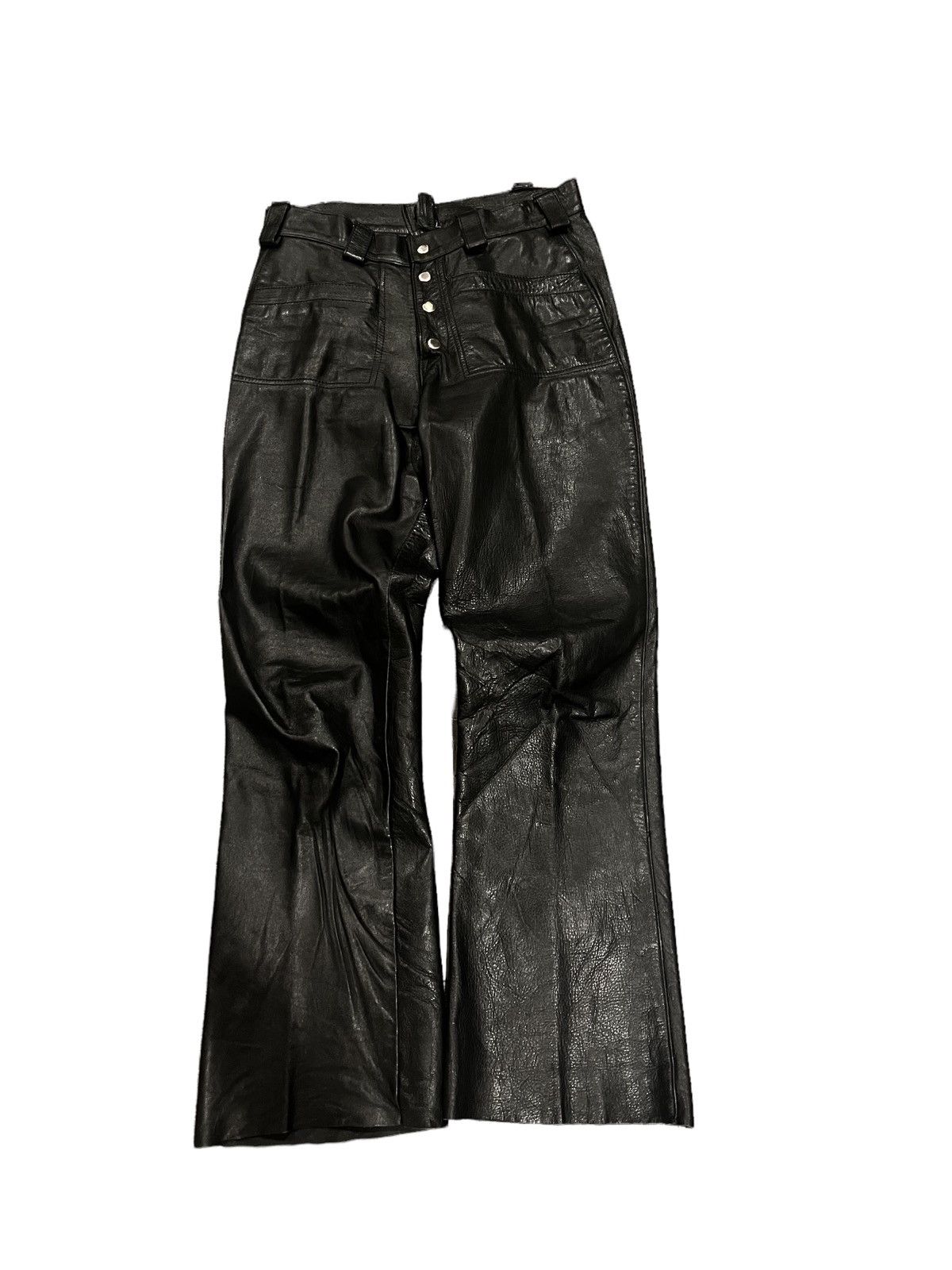 Vintage flared leather pants