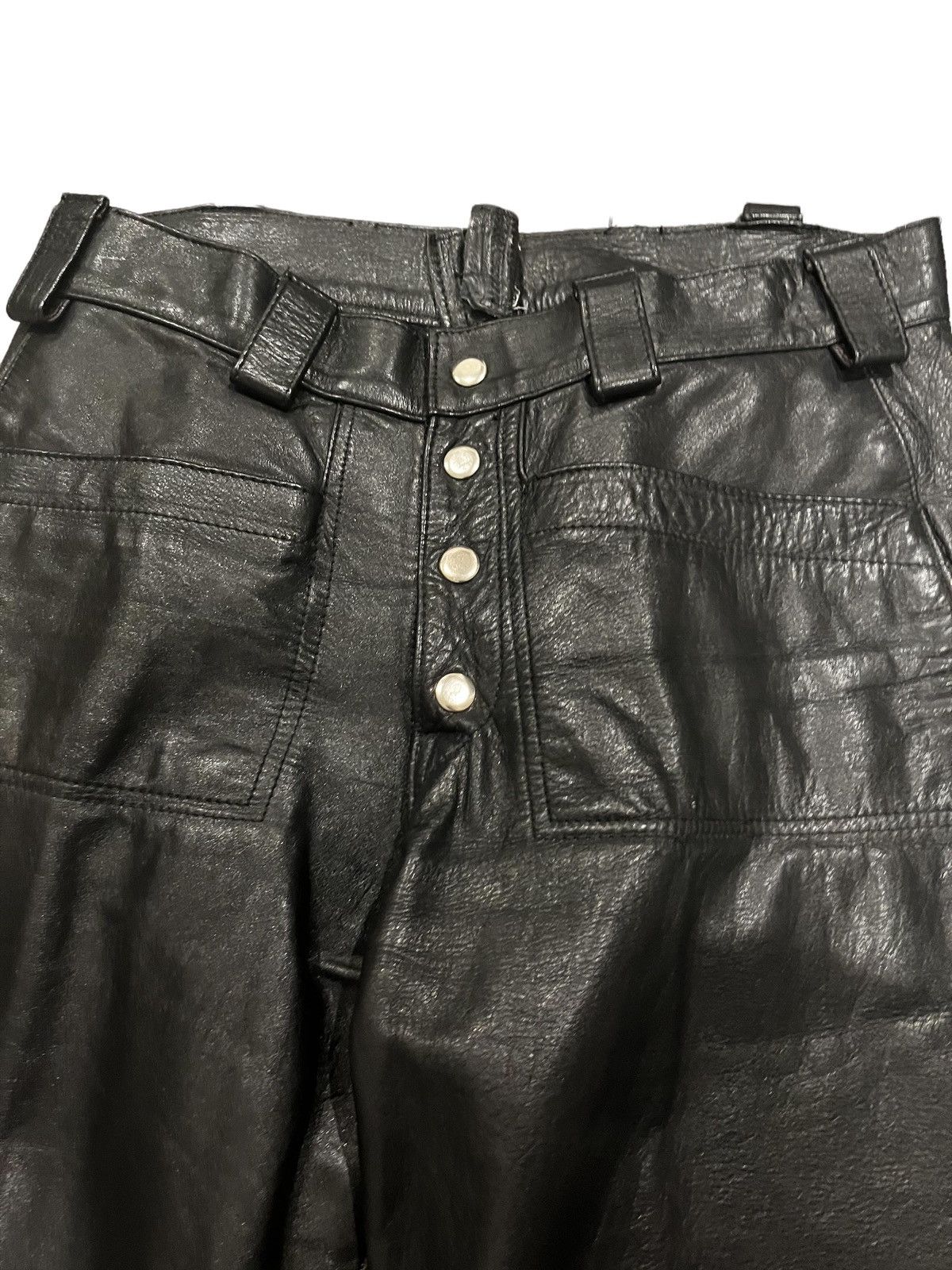 Other Vintage flared leather pants Size US 31 - 3 Thumbnail