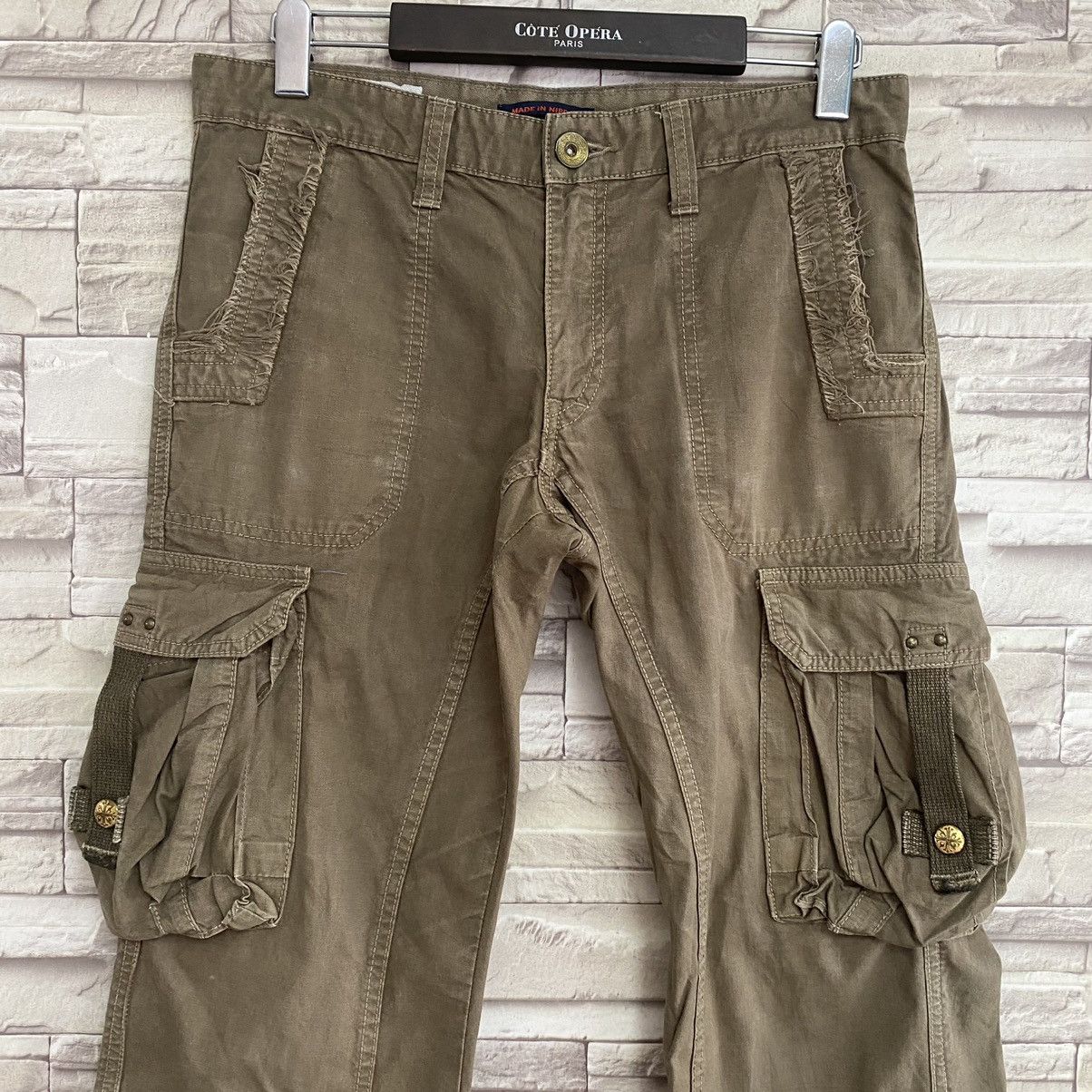 Japanese Brand Japanese Brand SURPLUS Cargo Flares Pants Size US 30 / EU 46 - 4 Thumbnail