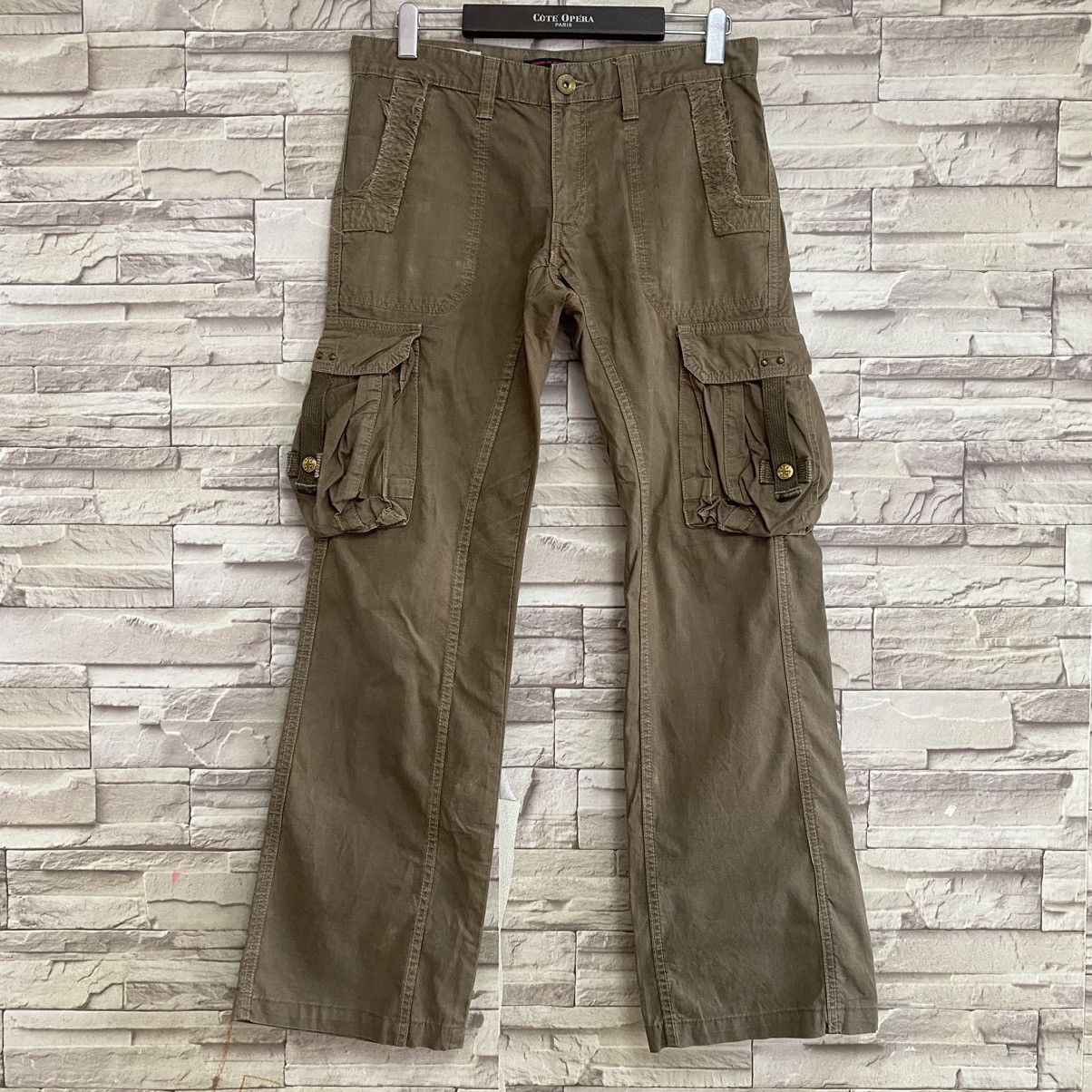 Japanese Brand Japanese Brand SURPLUS Cargo Flares Pants Size US 30 / EU 46 - 3 Thumbnail