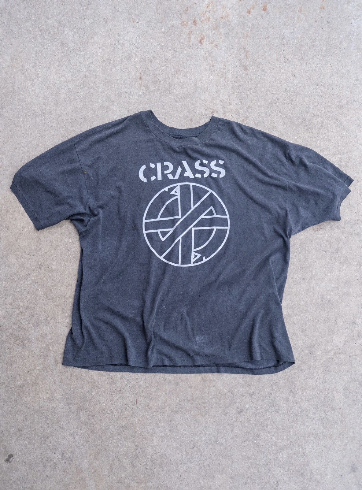 Vintage CRASS “FIGHT WAR NOT WARS, DESTROY POWER NOT PEOPLE” TEE