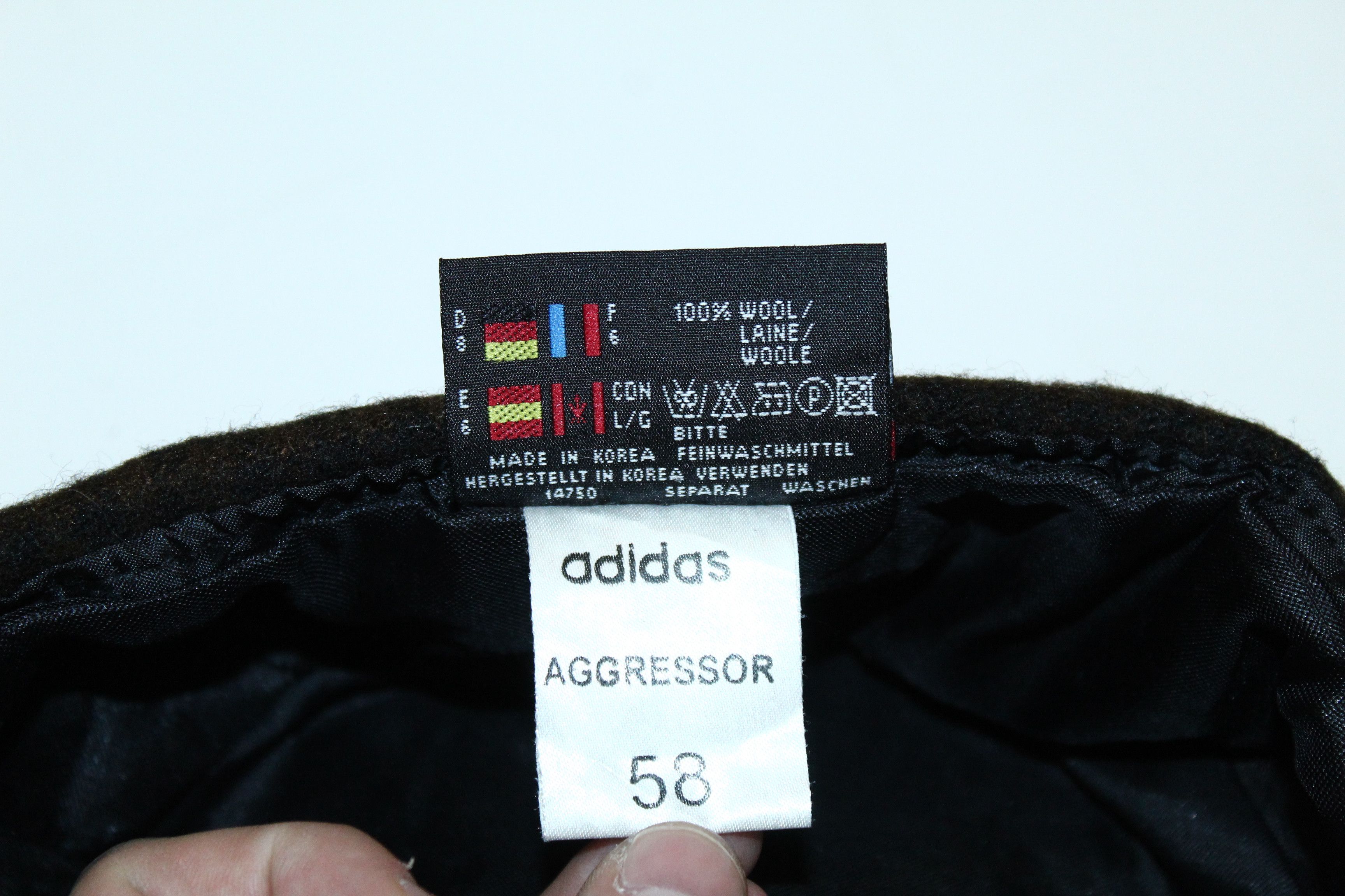 Adidas 💥RARE VTG💥 90s Adidas Aggressor Wool Tweed Hat Size ONE SIZE - 4 Thumbnail