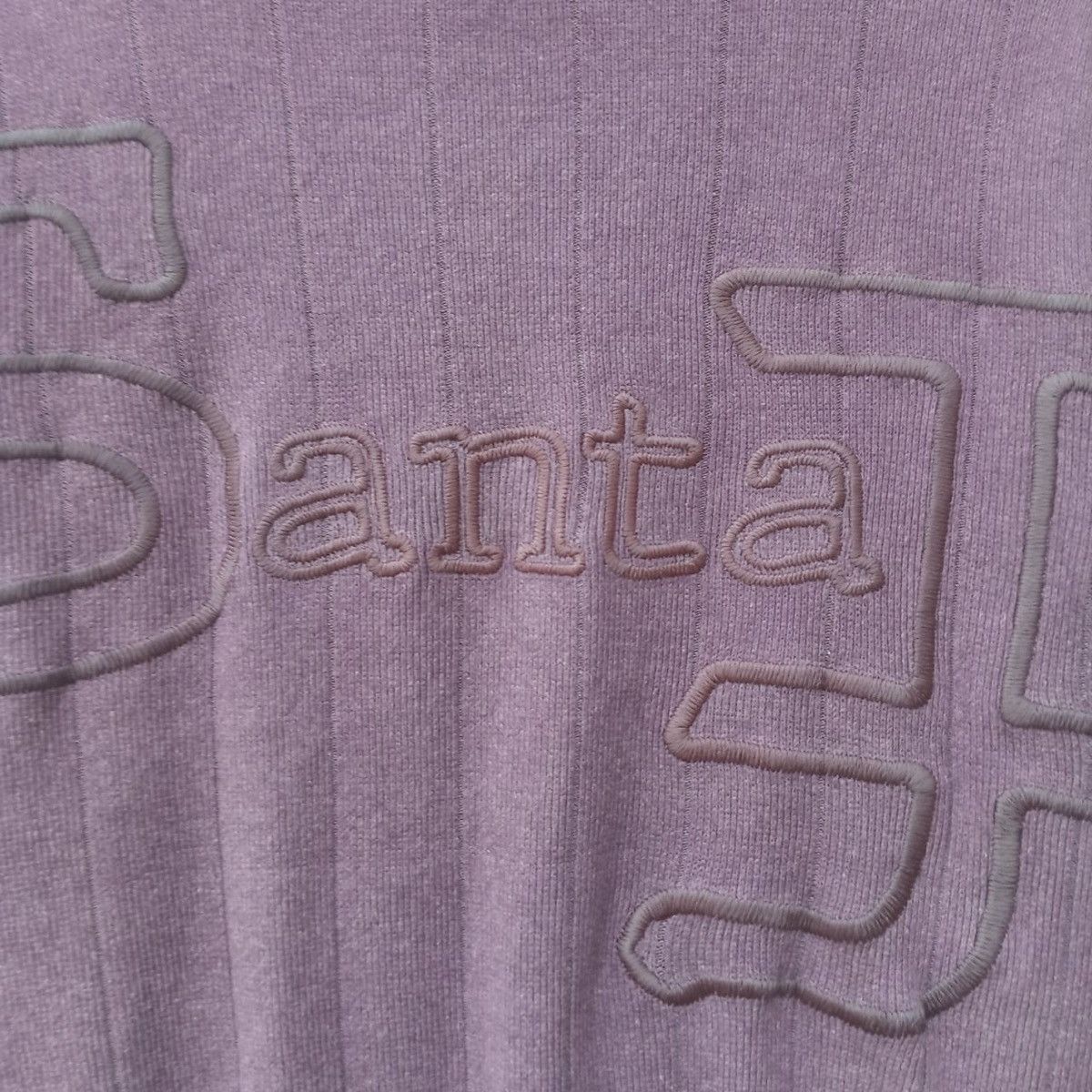 Japanese Brand Santa fe big logo stitch crewneck sweater Size US L / EU 52-54 / 3 - 3 Thumbnail