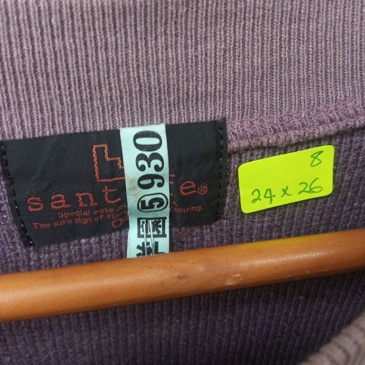 Japanese Brand Santa fe big logo stitch crewneck sweater Size US L / EU 52-54 / 3 - 7 Thumbnail