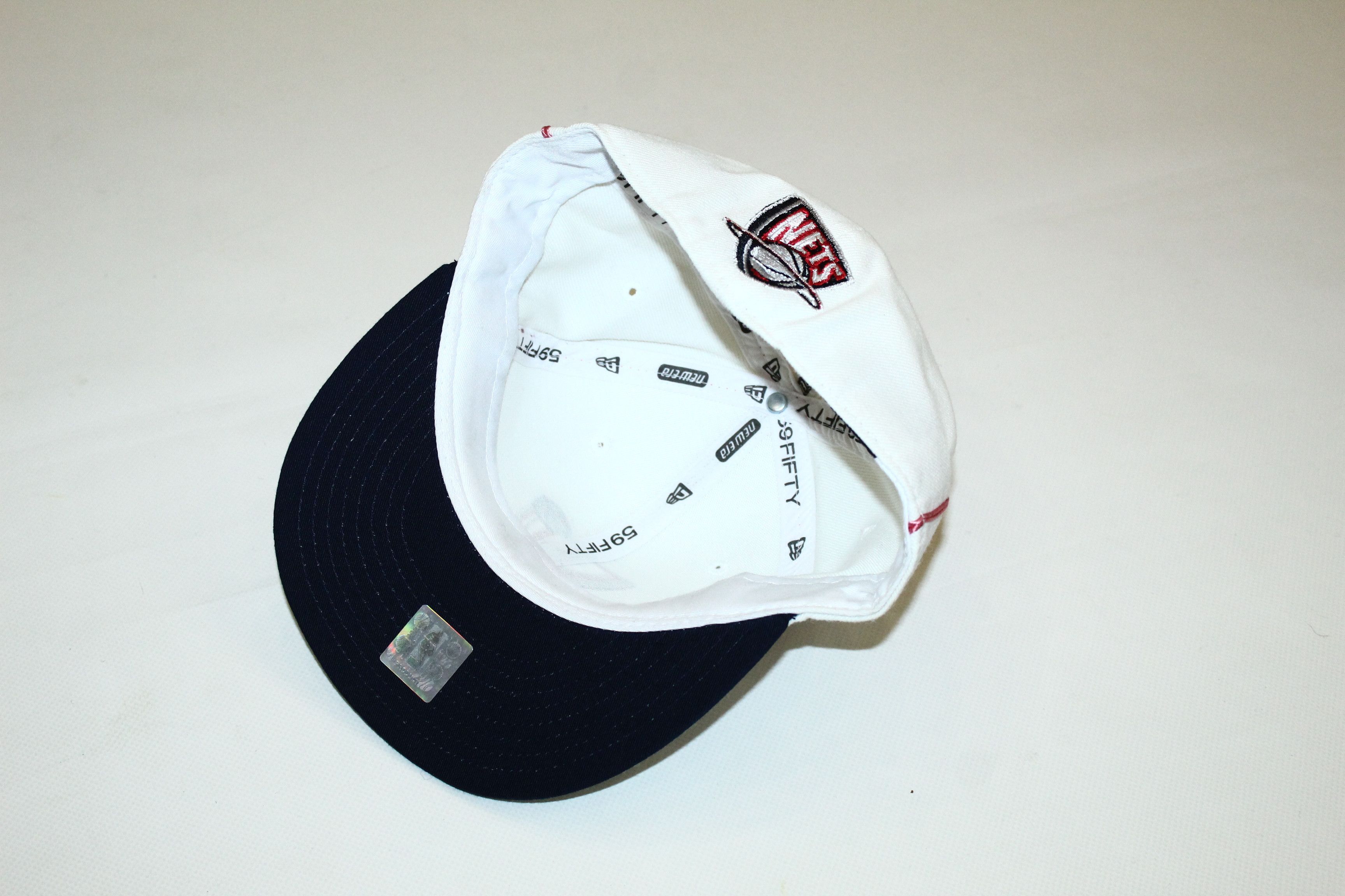 New Era VTG🔥New Era Brooklyn Nets Cap 7 1/4 Size ONE SIZE - 6 Thumbnail