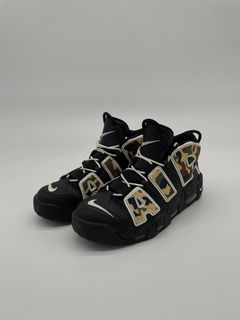 Nike uptempo 96 black hotsell and camo