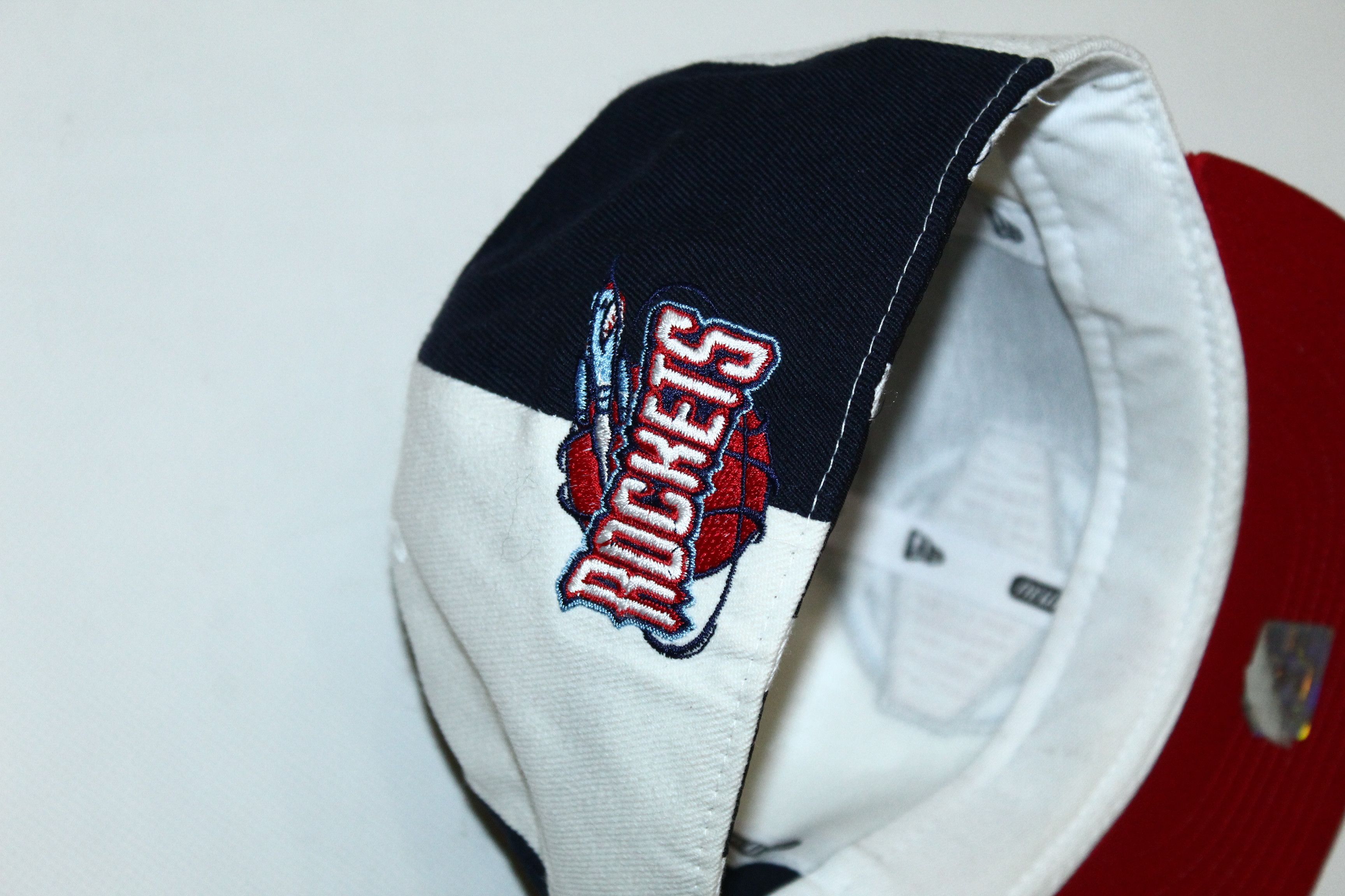 New Era RARE💥 90's Western Conference Houston Rockets Cap 7 1/8 Size ONE SIZE - 4 Thumbnail