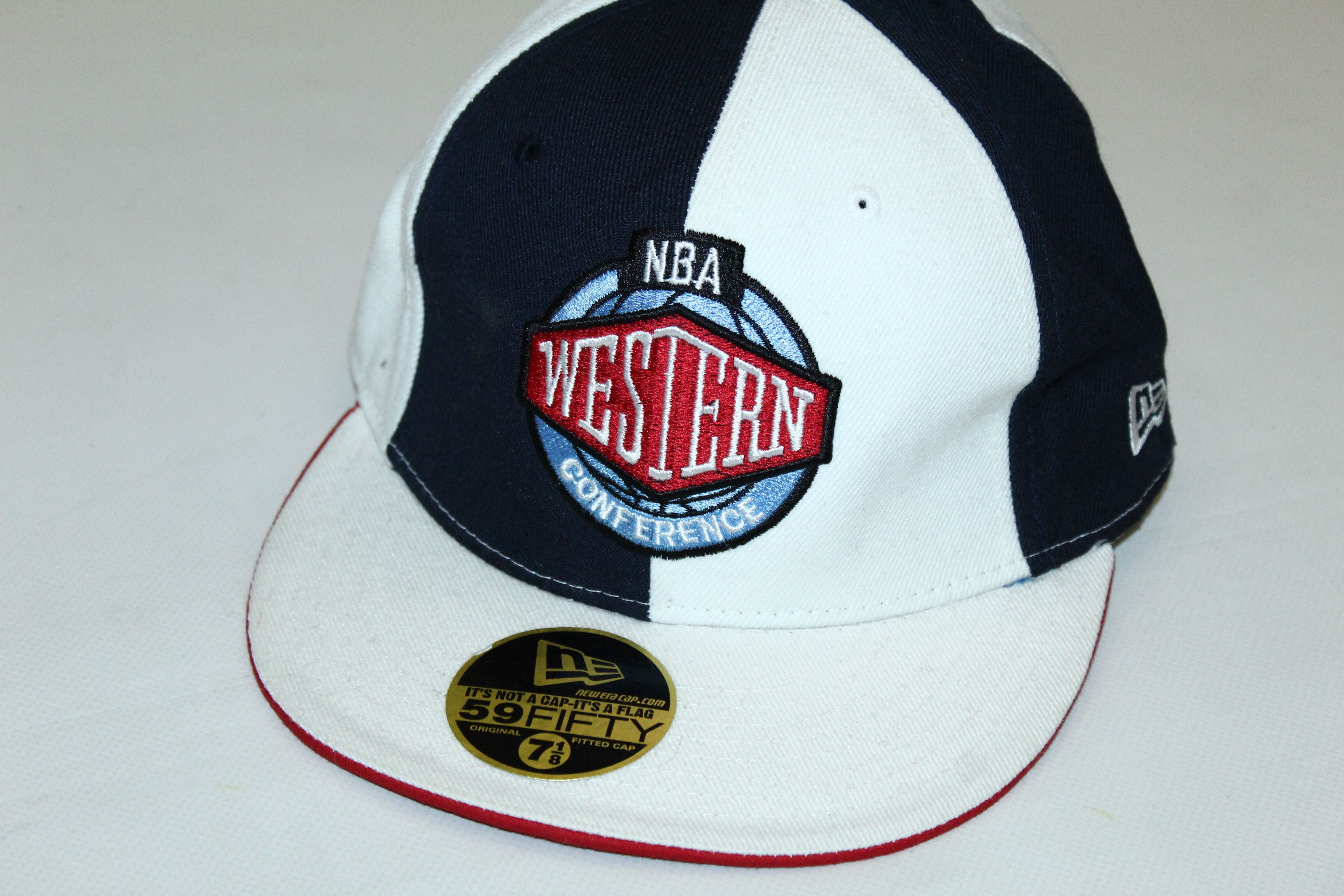 New Era RARE💥 90's Western Conference Houston Rockets Cap 7 1/8 Size ONE SIZE - 2 Thumbnail