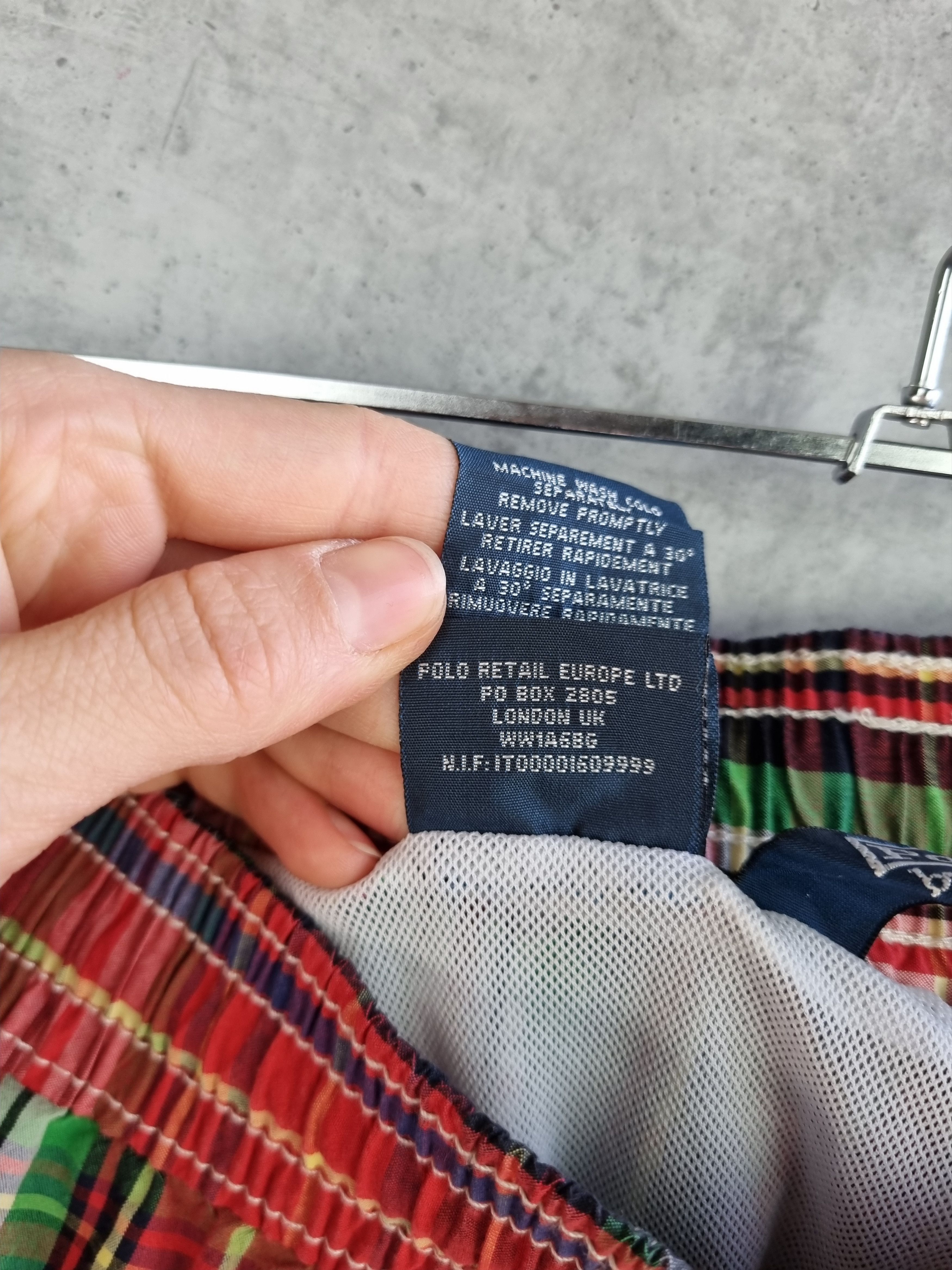 Polo Ralph Lauren × Ralph Lauren Plaid Polo Ralph Lauren Attractive Rare Nylon Shorts Size US 31 - 7 Thumbnail