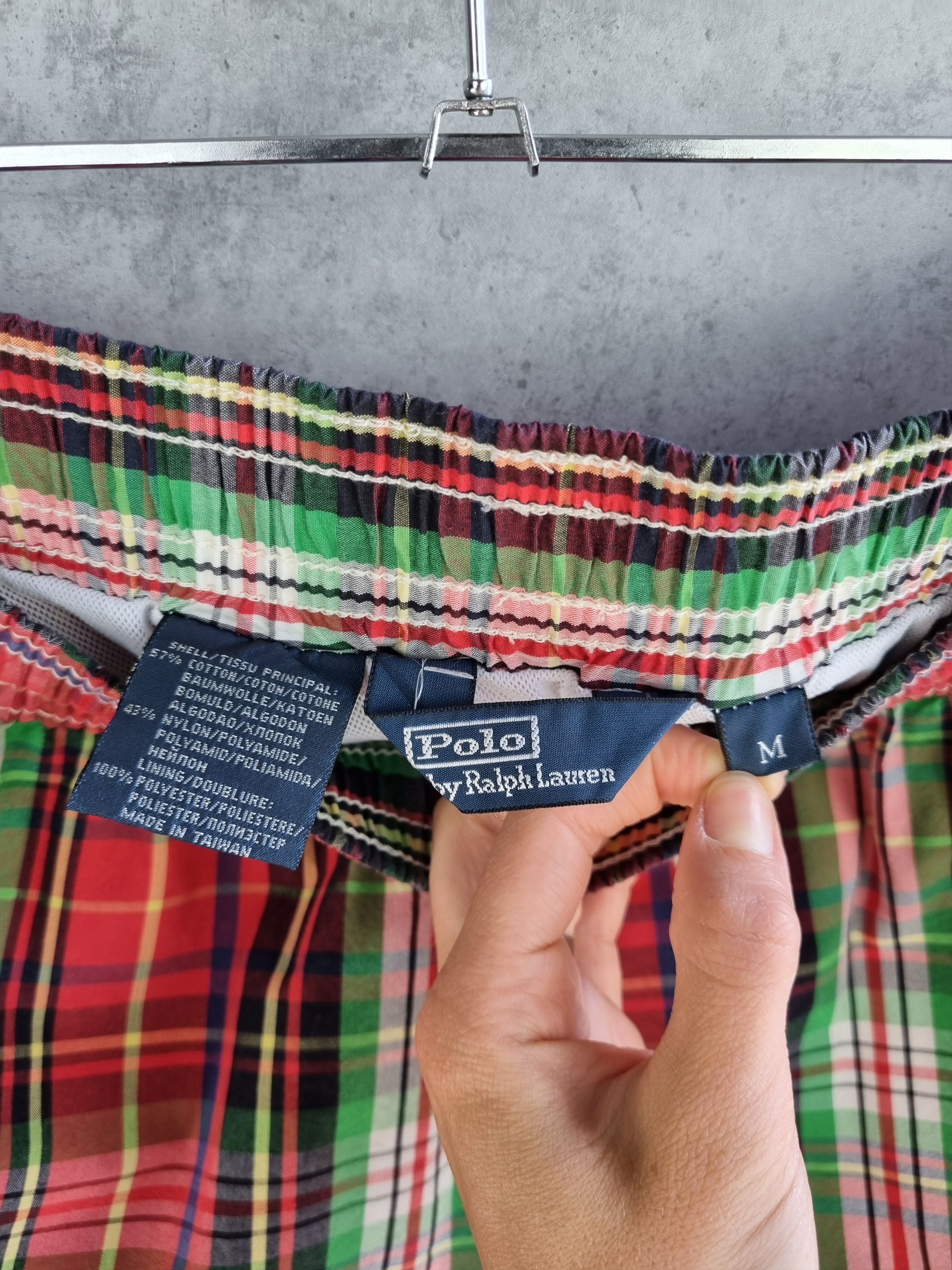 Polo Ralph Lauren × Ralph Lauren Plaid Polo Ralph Lauren Attractive Rare Nylon Shorts Size US 31 - 6 Thumbnail