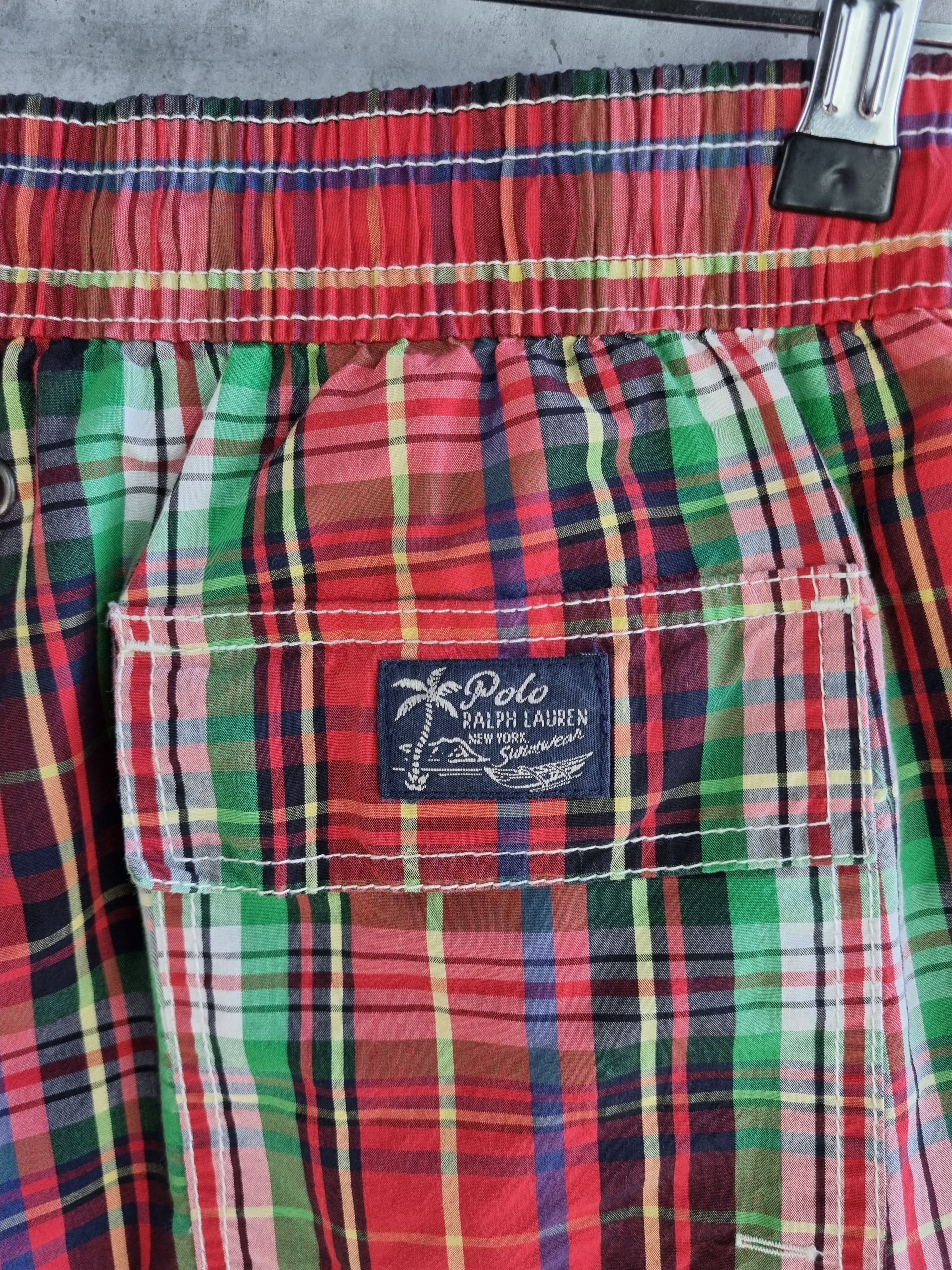 Polo Ralph Lauren × Ralph Lauren Plaid Polo Ralph Lauren Attractive Rare Nylon Shorts Size US 31 - 8 Thumbnail